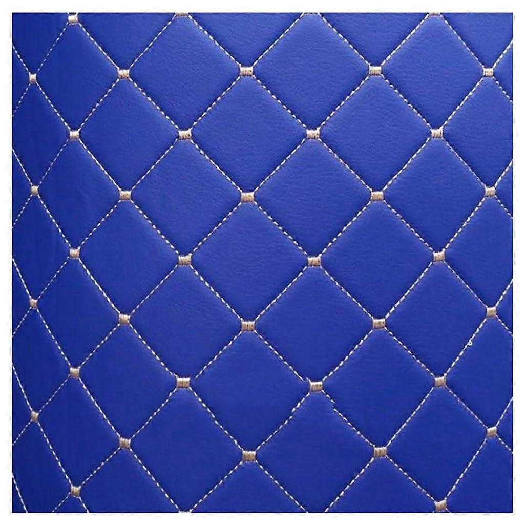 Faux Leather, Quilted, Felt, for Car Seats, Vehicle Upholstery Fabric for Car , Sofas, Bags, Chairs, Car Seats, DIY, Blue/1.4X 1.4X Blue Ref: 9964
