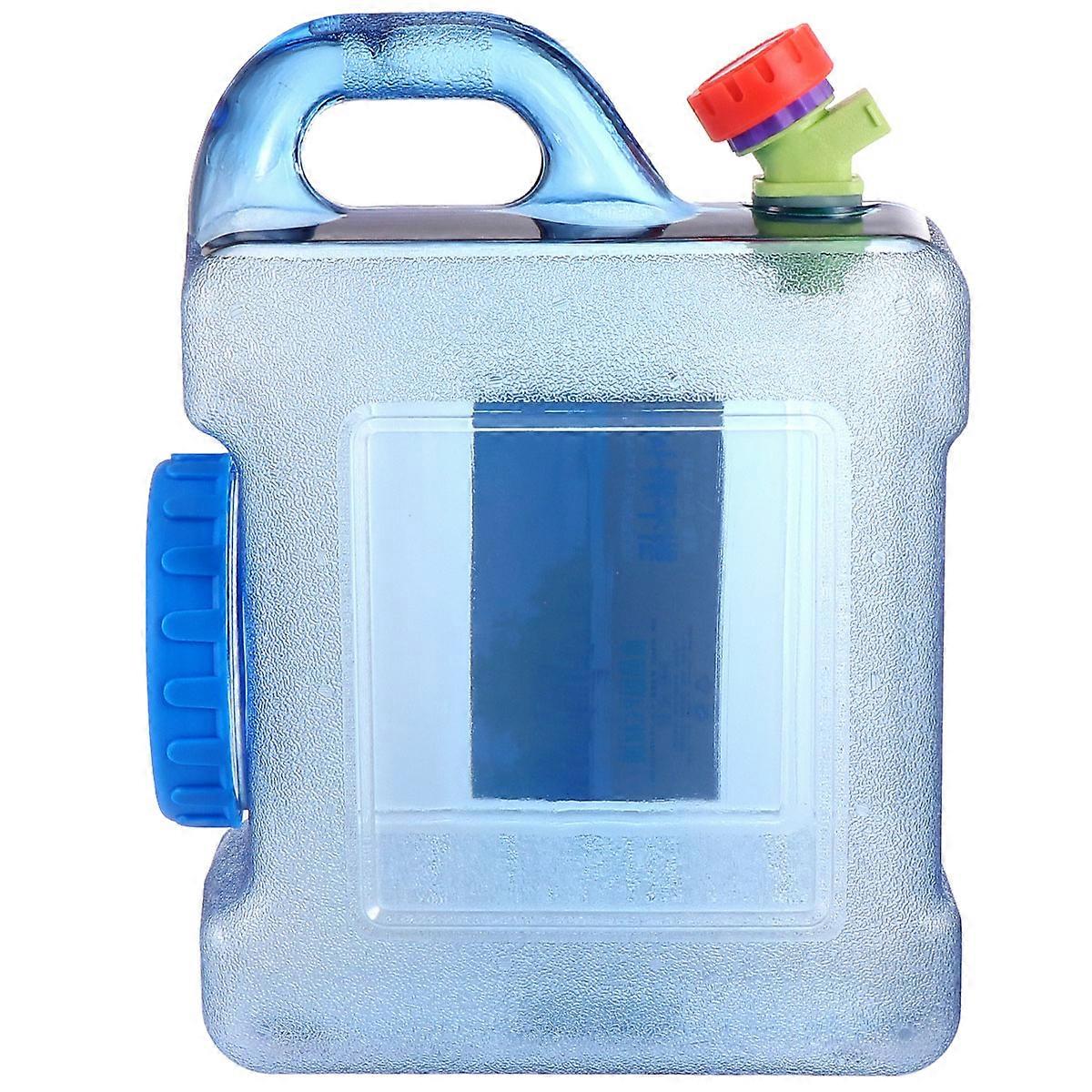 Portable Plastic Water Bucket with Faucet for Outdoor Use 5L Car Container Storage Solution