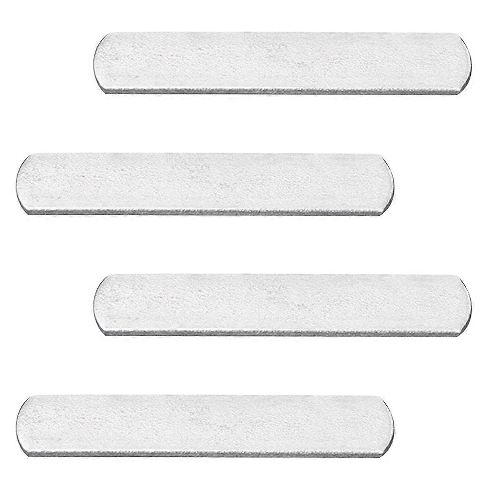 Electroplating Steel Plate Fitness Equipment for Exercising Use Silver Color 4Pcs