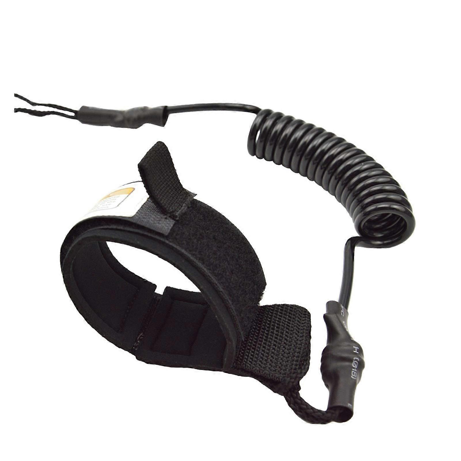 Surfboard Foot Strap SUP Board Traction Belt Stand Up Paddle Board TPU Traction Pad with Surfboard Leash (Size: Black)