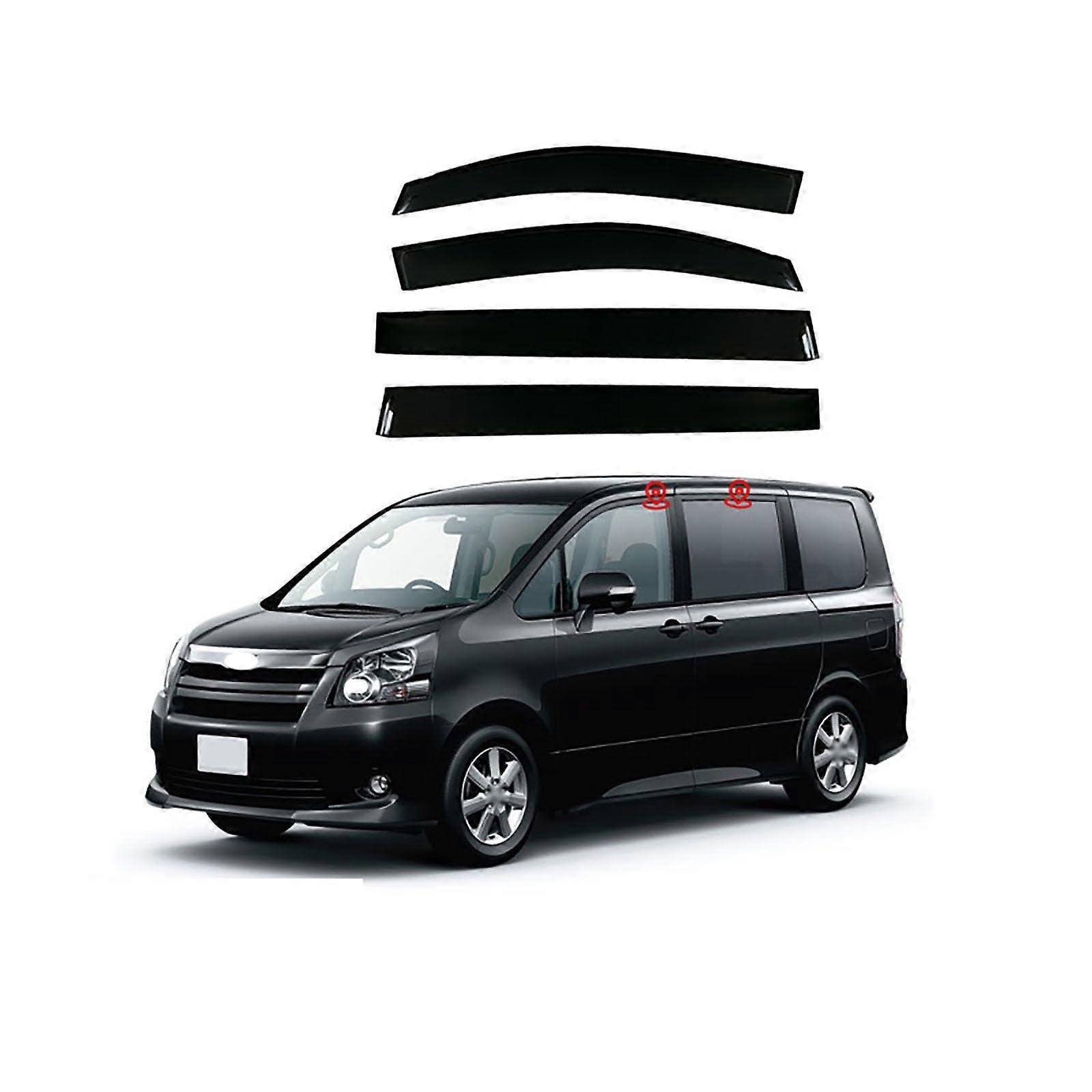 Toyota Voxy R70 2007-2013 Window Deflectors, 4-Piece Rain Guard Set, Weather Shield Visors, Durable Exterior Accessories