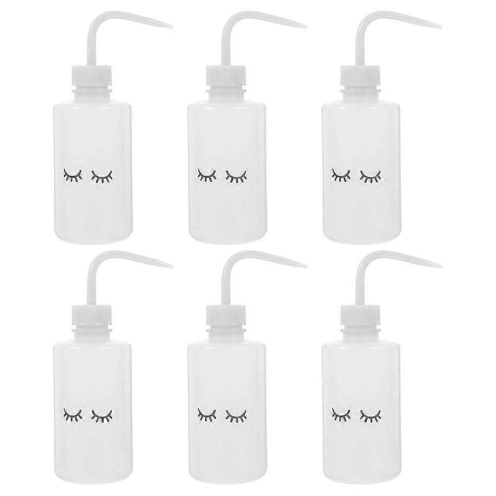 6pcs Eyelash Cleaning Squeeze Bottles Convenient Washing Bottles