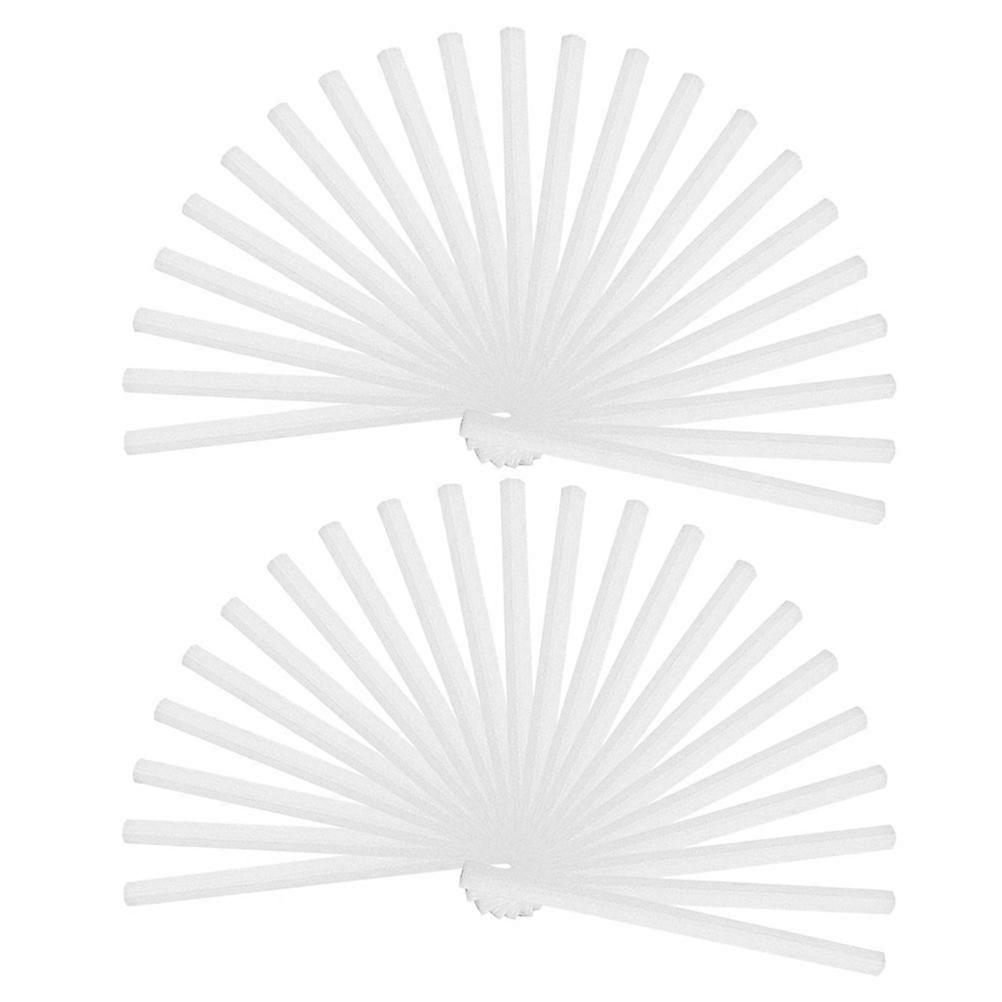 White Fiber Diffuser Sticks for Home Use Essential Oil Aroma Wands 50pcs Compatible with Humidifiers