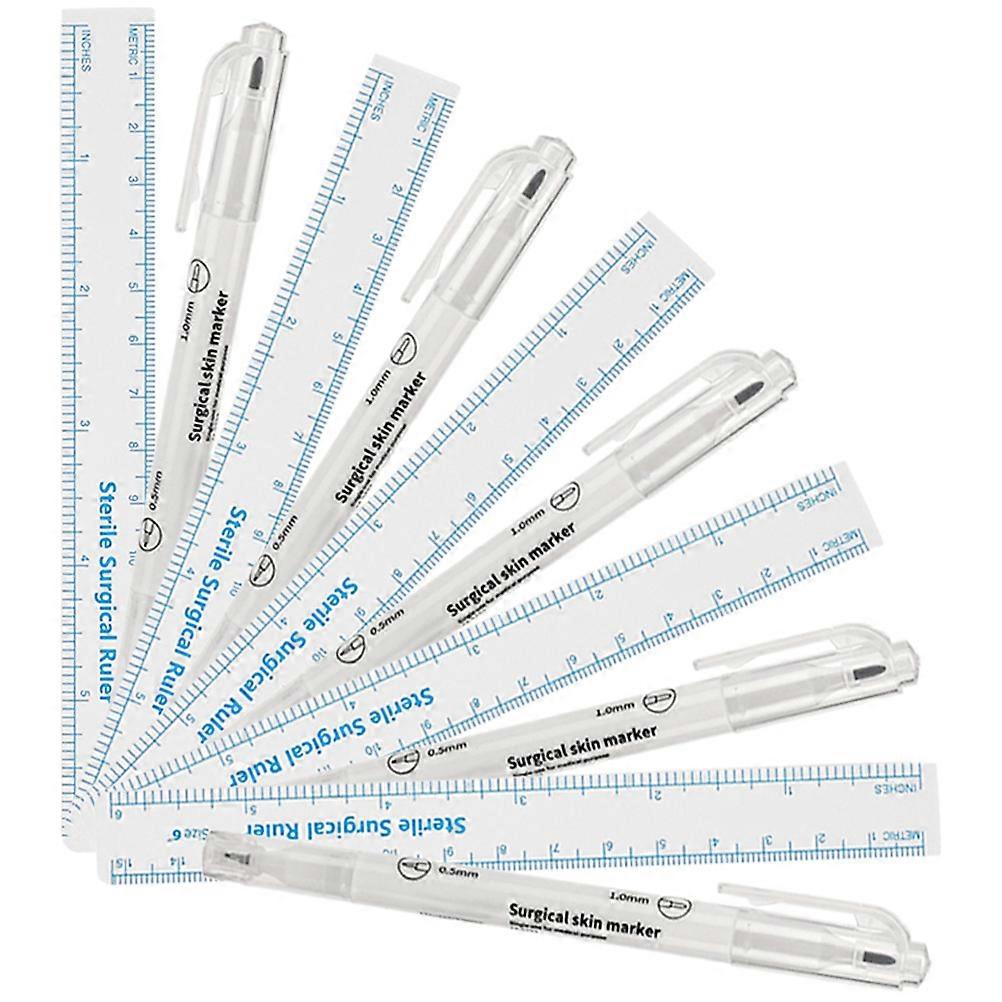 Eyebrow Measuring Ruler Set For Eyebrows In Assorted Color Designed For Surgery Practice 5 Sets