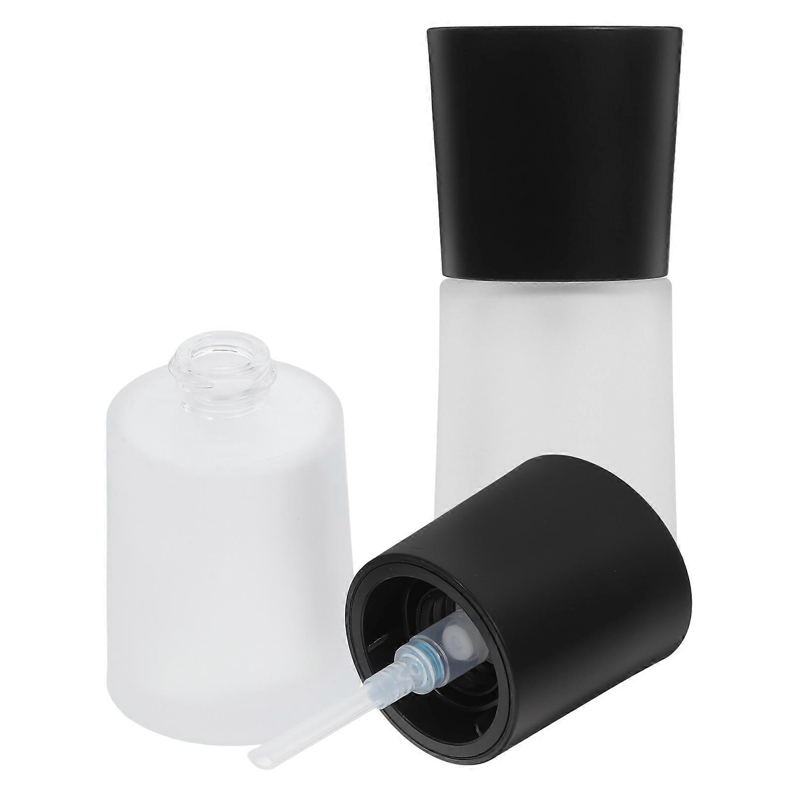 Glass Lotion Containers 2Pcs Empty Pump Bottles Suitable For Travel Daily Use Essential For Skin Care