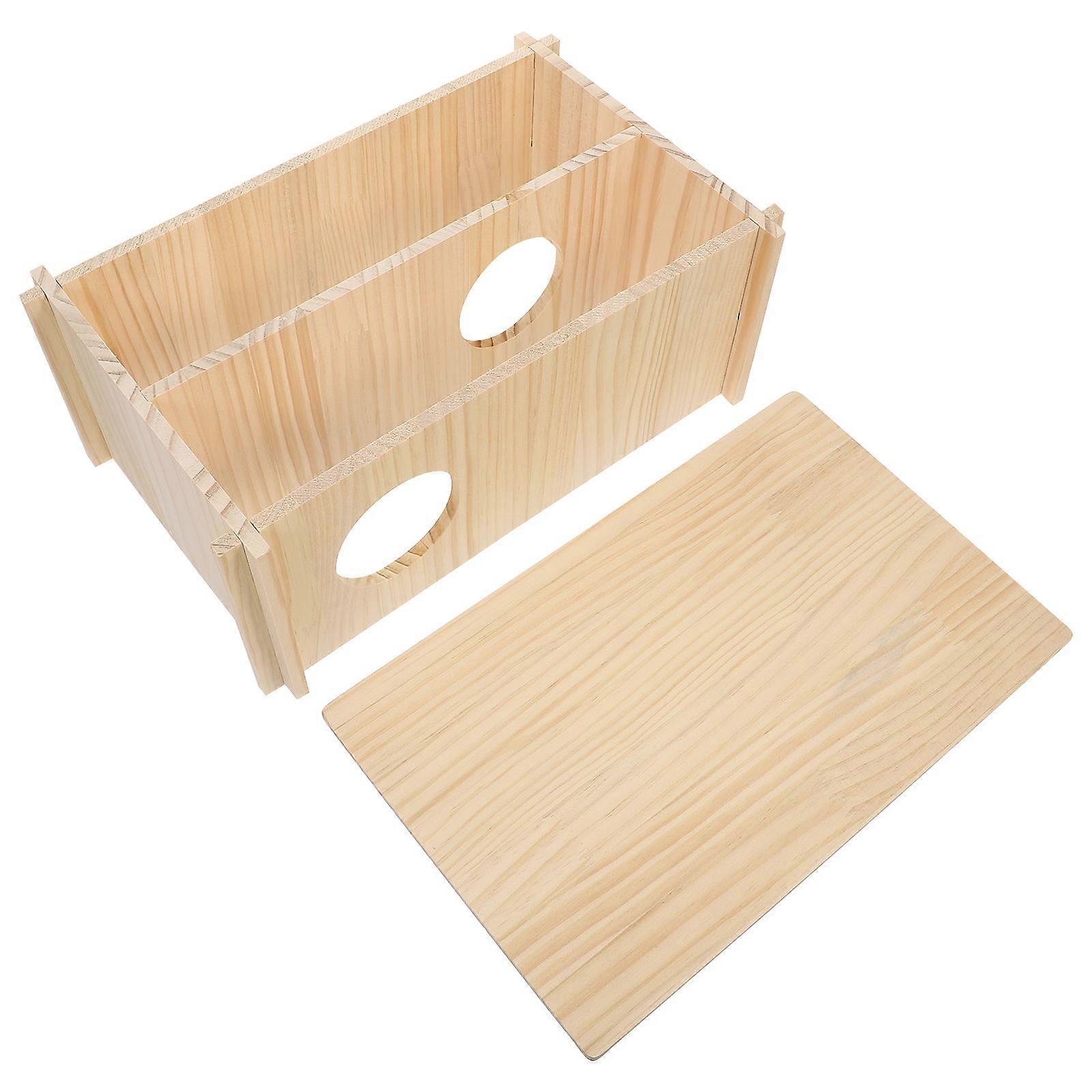 Wooden Hamster House Nest for Chinchillas and Small Animals – Natural, Durable, Comfortable Sleeping and Play Space