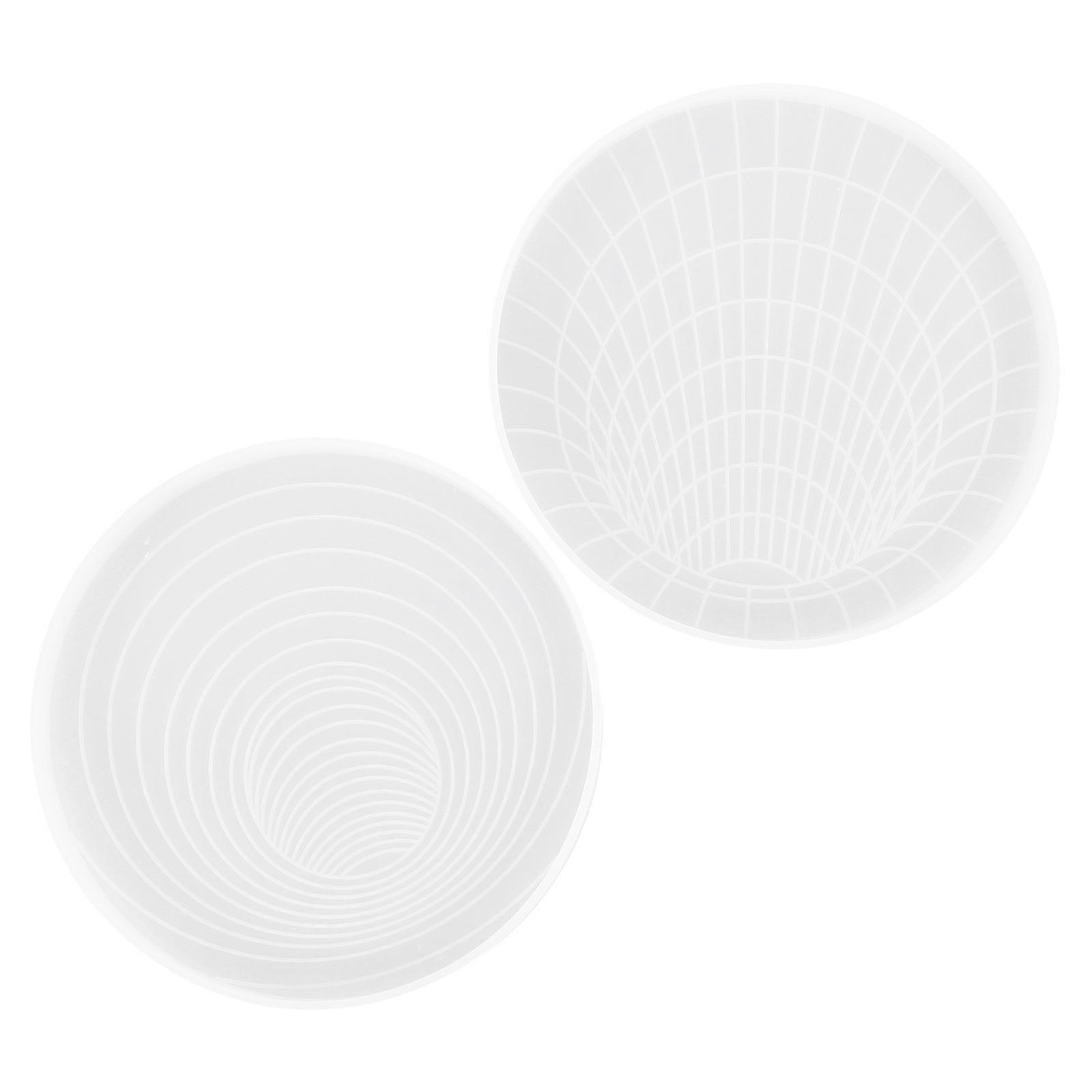 2pcs DIY Epoxy Silicone Mold for Cup Mats, Flexible Craft Coasters, High Transparency Design for Wine & Milk Mugs, Easy to Clean & Store
