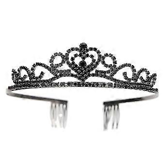Elegante diadema de tiara de estrás para mujeres - Perfecta para bodas, fiestas y