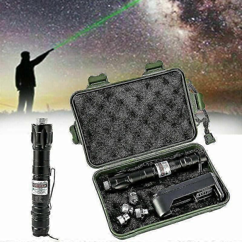 100 Meilen Laserpointer-Stift 532nm grün wiederaufladbare sichtbare Strahllampe mit Box