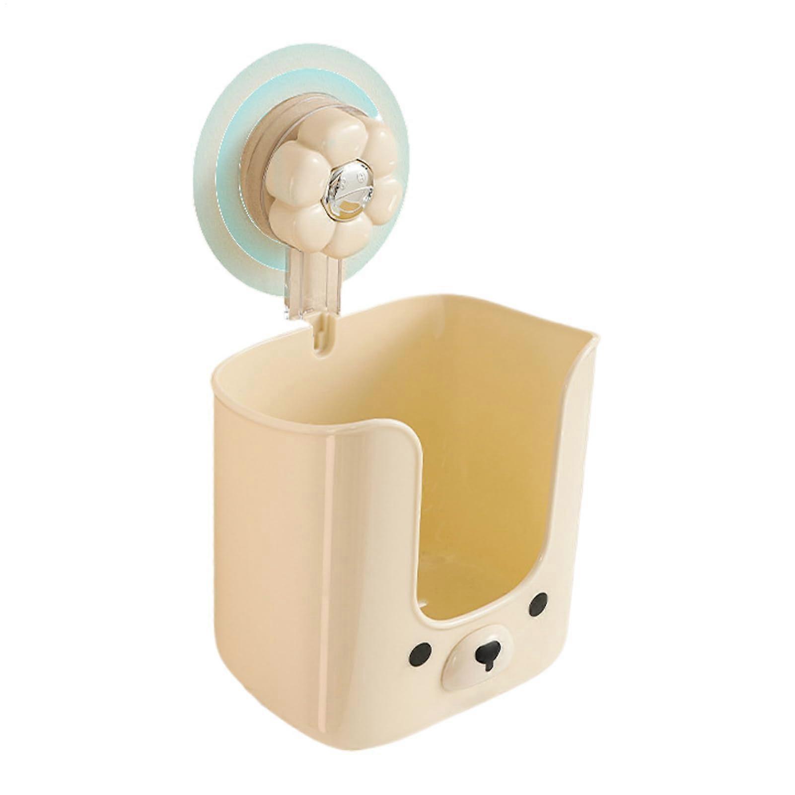 Bathroom shelf with suction cups, wall basket, multifunctional storage with suction cups