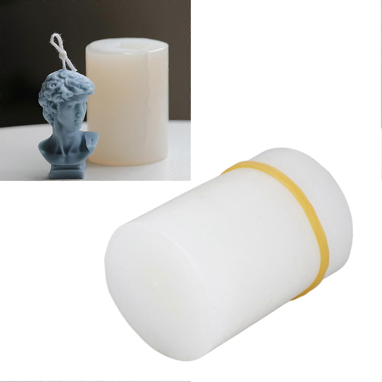 Silicone Candle Molds Mini David Figure Convenient Exquisite Design Reusable Soft Flexible Wax Mold for DIY Project