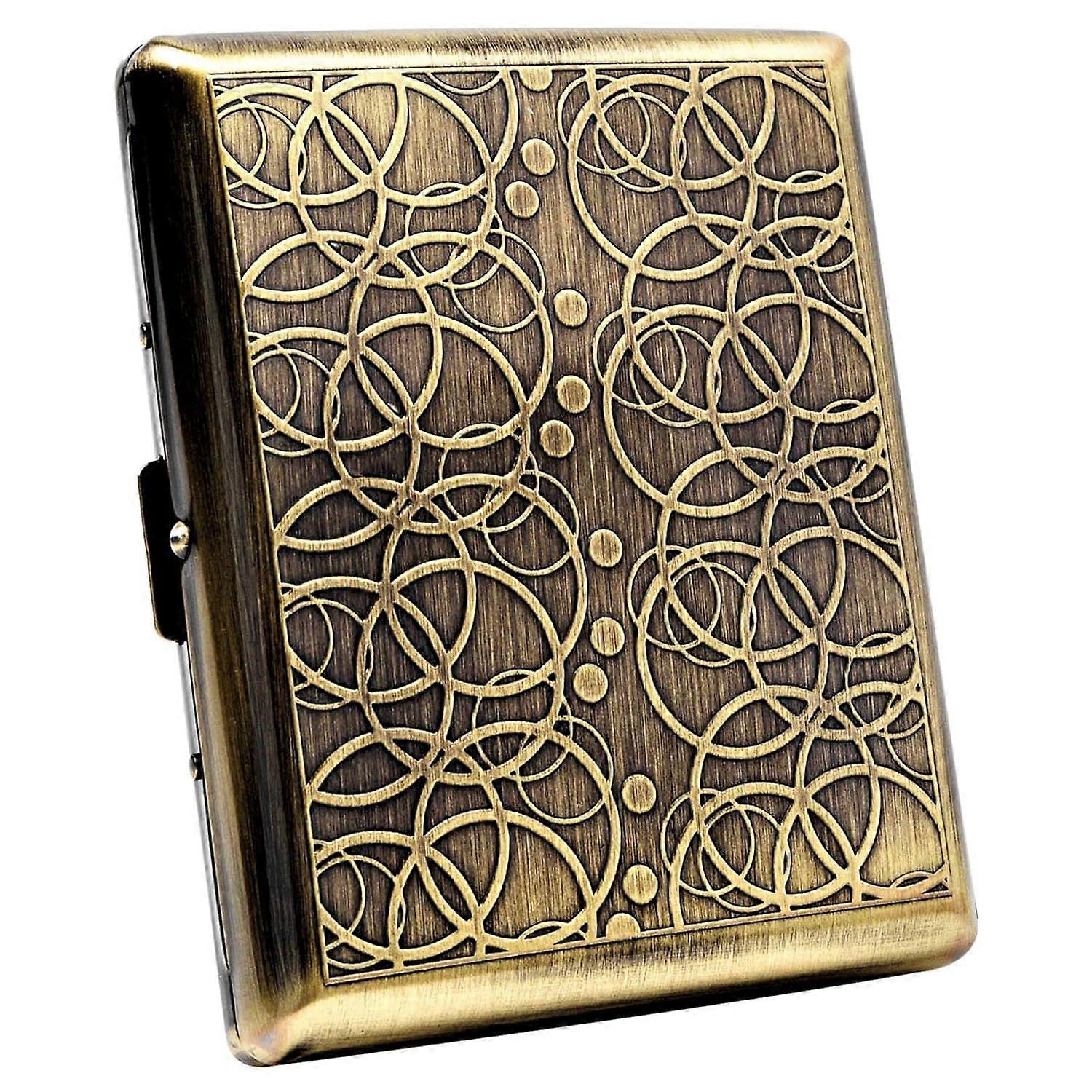 Metal Plated Retro Pocket Case, 20 Capacity 100mm