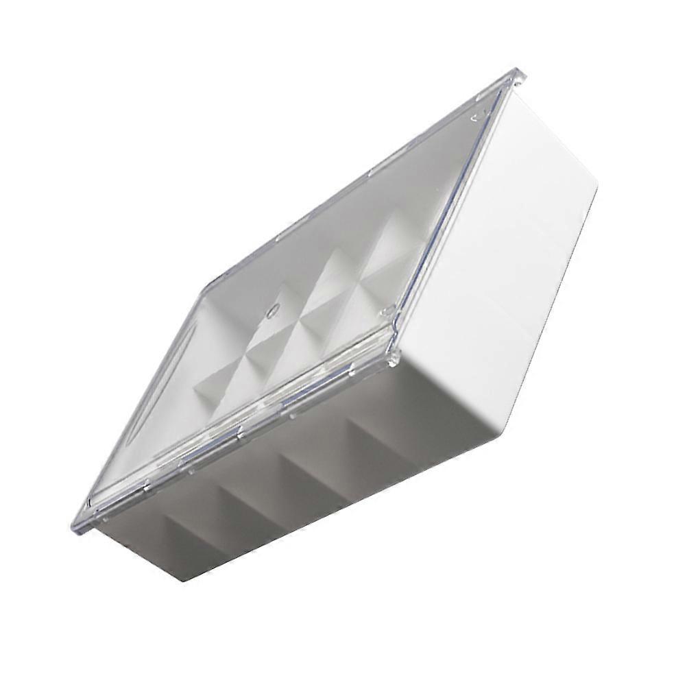 White Plastic Underwear Organizer with Visible Grid for Storing Socks Bra Tie and Small Items