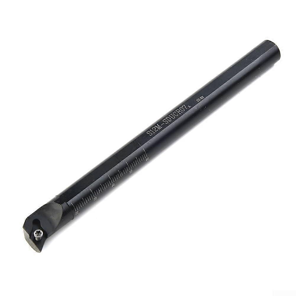 S12M SDUCR07 Tool Holder For 12mm Lathe With T8 Wrench And DCMT0702 Cutting Inserts For Effective Machining