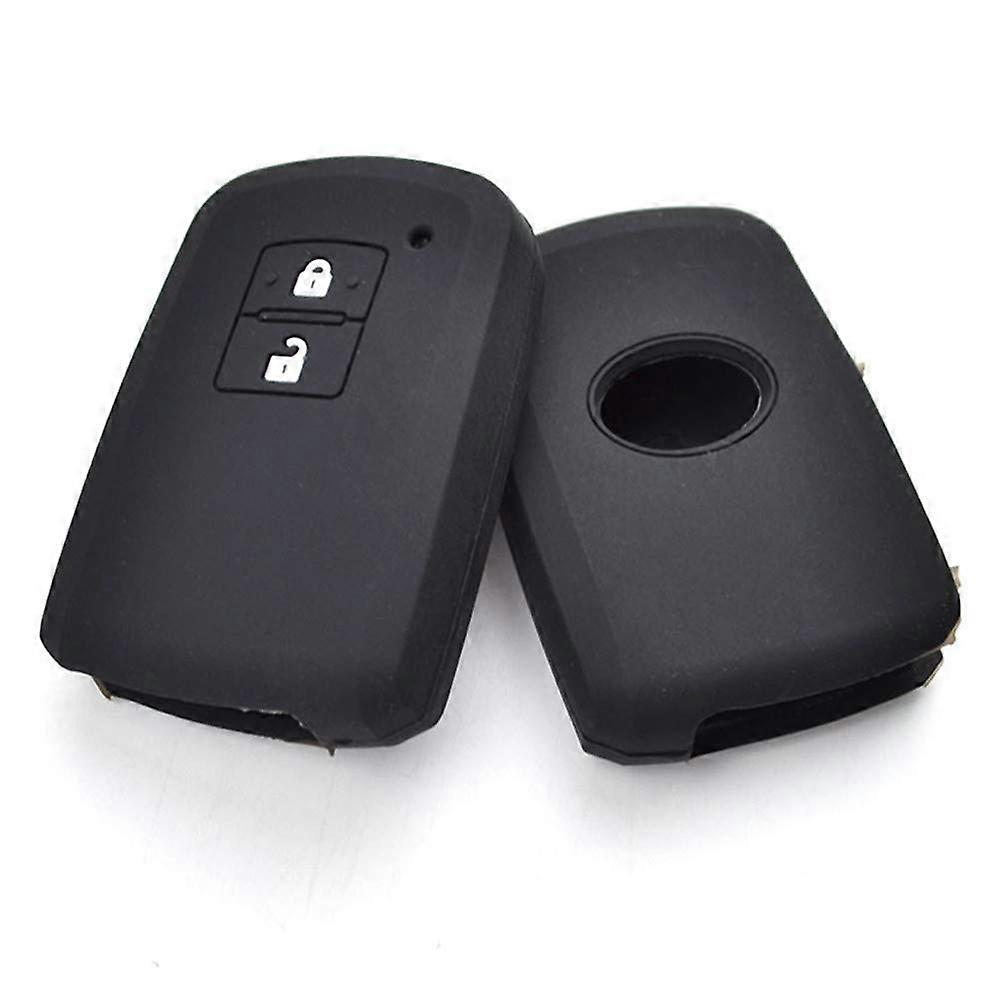Silicone Car Key Case Cover For Toyota Auris, Camry, RAV4, Avalon, Yaris Verso 2012-2018 2-Button Keyless Shell Holder