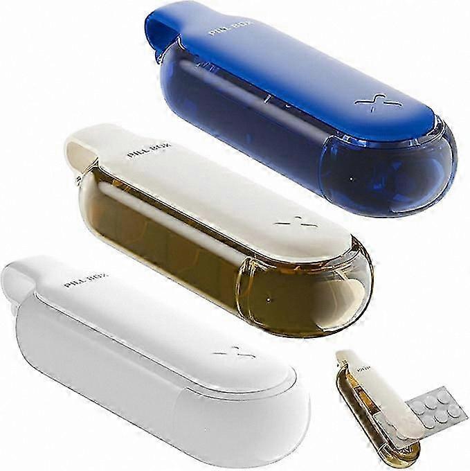 3-in-1 Portable Pill Organizer with Extractor, Travel-Friendly Medication Storage Solution