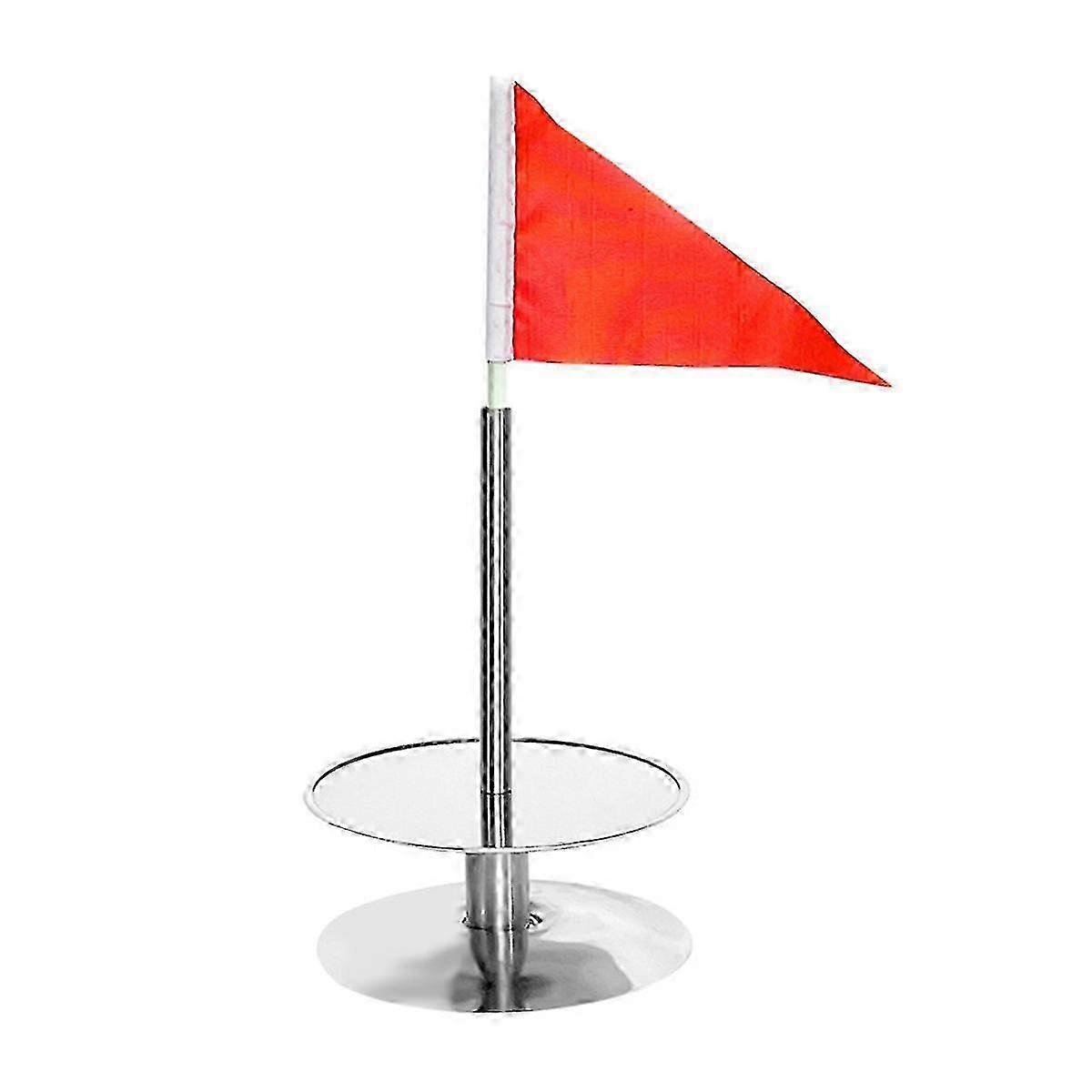 For Golf Training Cups with Flag Concise Turnover Prevent Golf Cups for Competition Portable Stainless