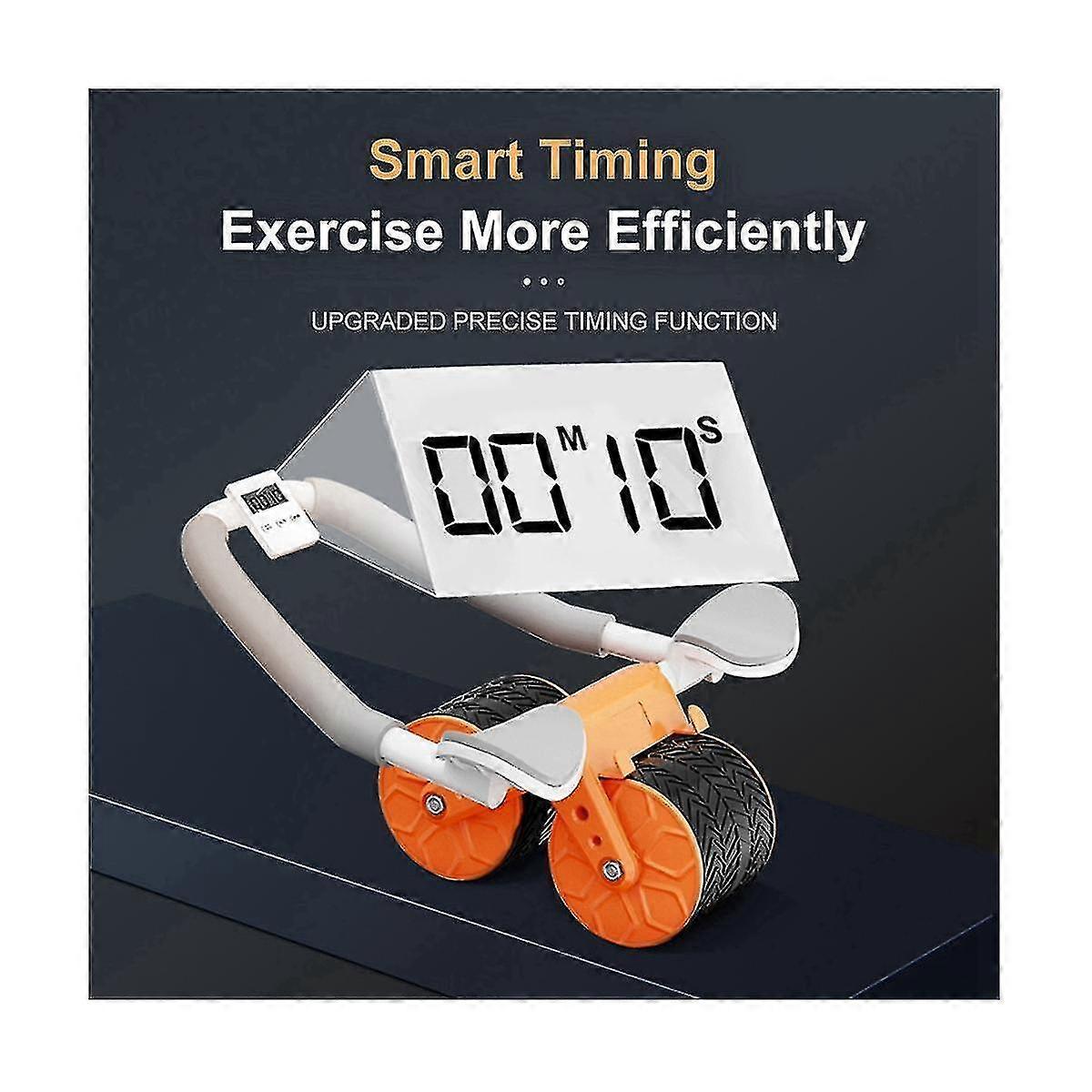 Ab Roller Wheel Automatic Rebound with Elbow Support Exercise Wheel...