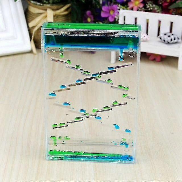 Creative square sliding oil dropper, made of acrylic liquid material, in multiple colors for stress relief and leak prevention