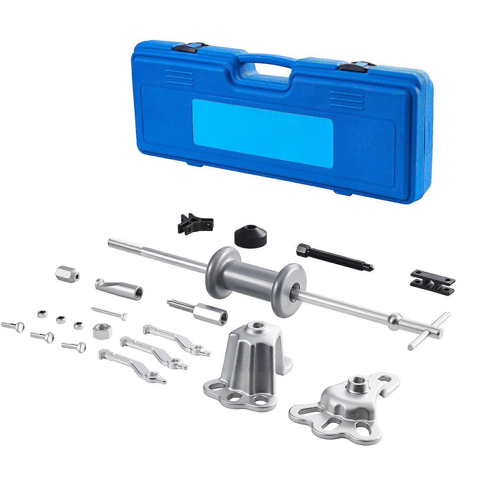 9-vägs Slide Hammer Puller Set, 15PCS Framhjulsnav Lager Remover & Bakhjulsaxel Nav Dent Axel Avdragare Verktygssats