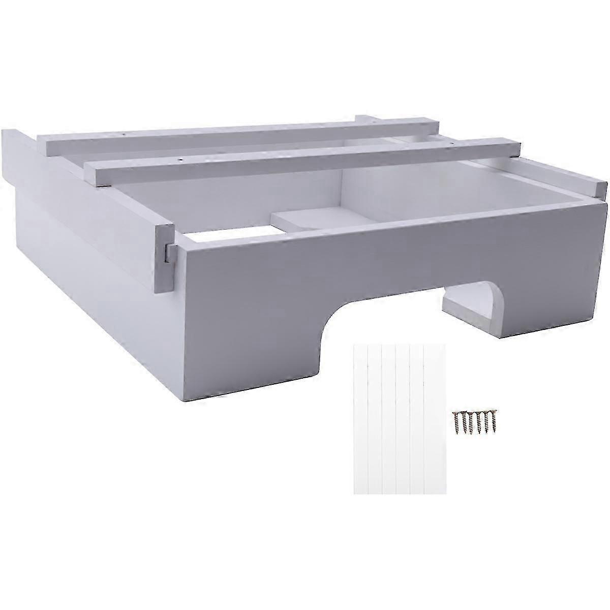 מתקן צלחות נייר בגודל 10 אינץ', מחזיק צלחות במבוק מתחת לארון, דלפק מטבח צלחת אנכית לבנה