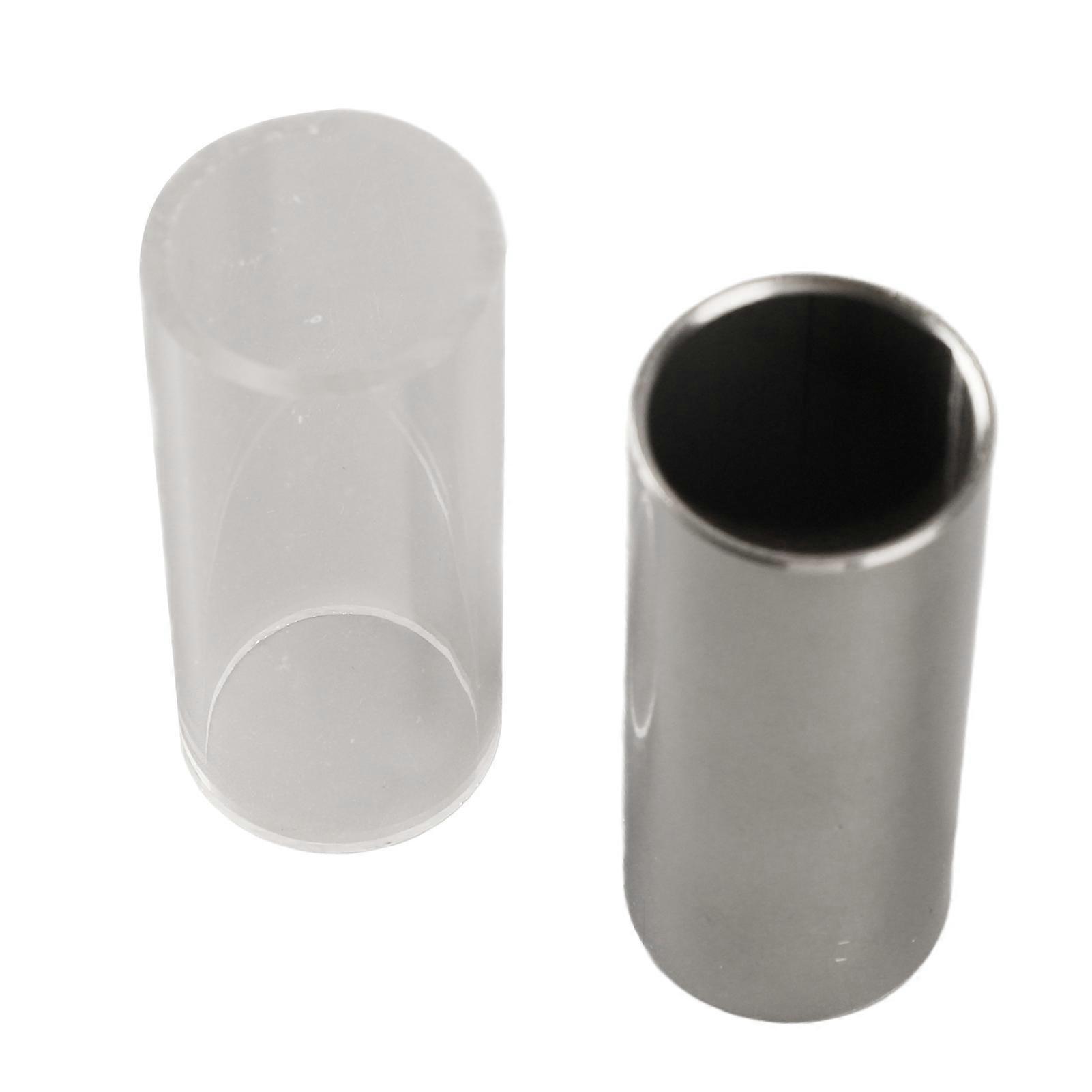 2PCS Guitar Slide Bars Metal & Plastic String Slides for Bass