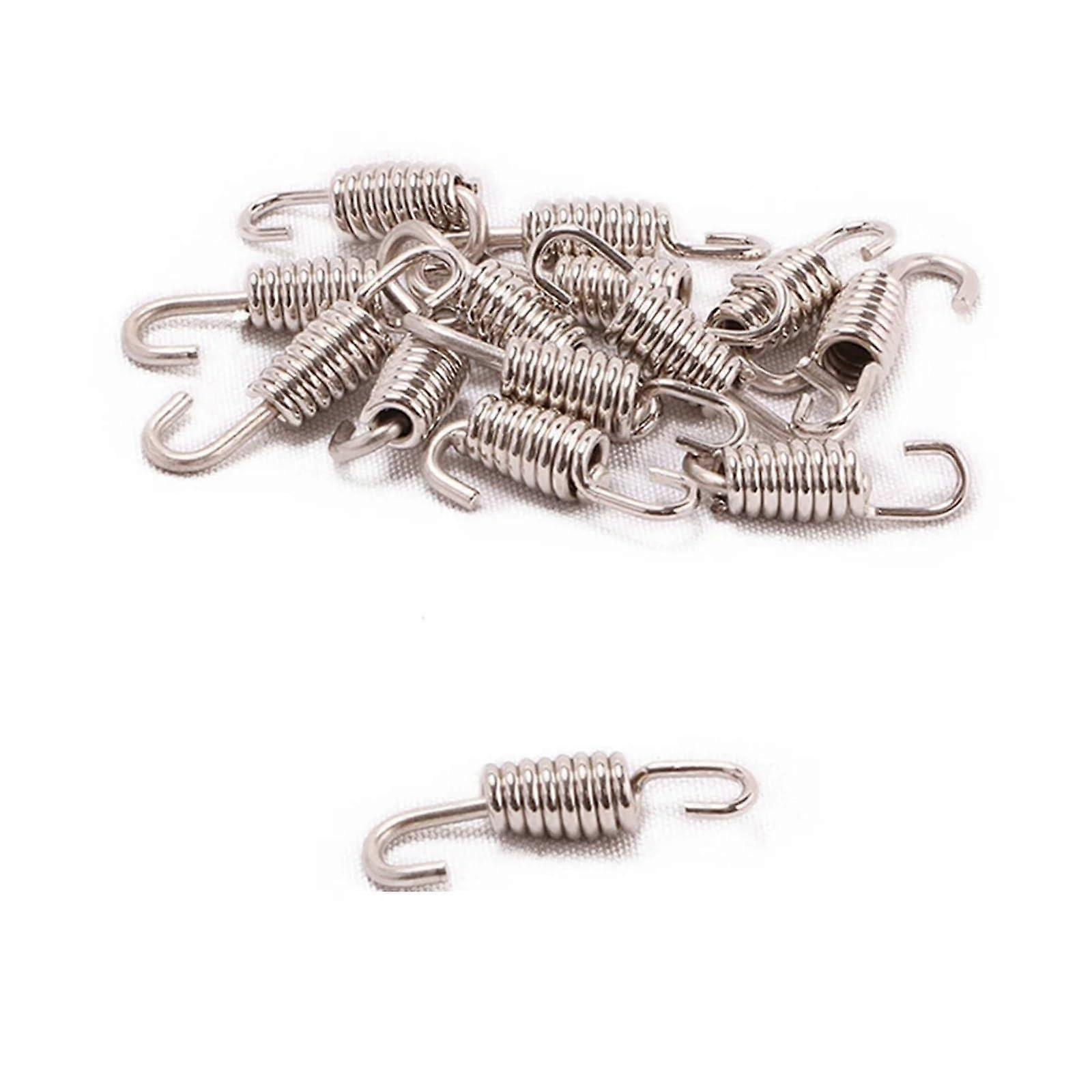 Motorcycle Exhaust Spring Stainless Steel Universal Rotatable FrontMiddle Link Pipe Kit 2 Pcs 43mm