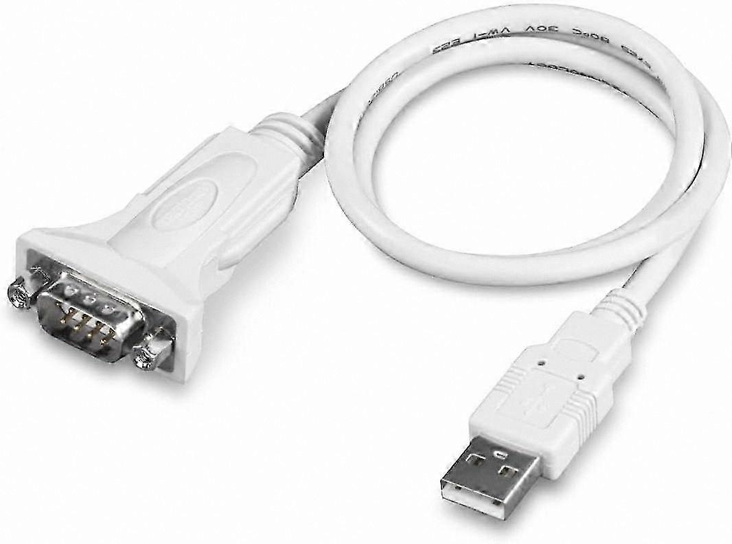 USB to Serial Adapter, 64cm White Data Cable for Reliable Connectivity