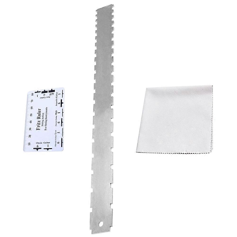 Guitar Neck Straight Edge Tool for Fretboard Measurement and String Gauge