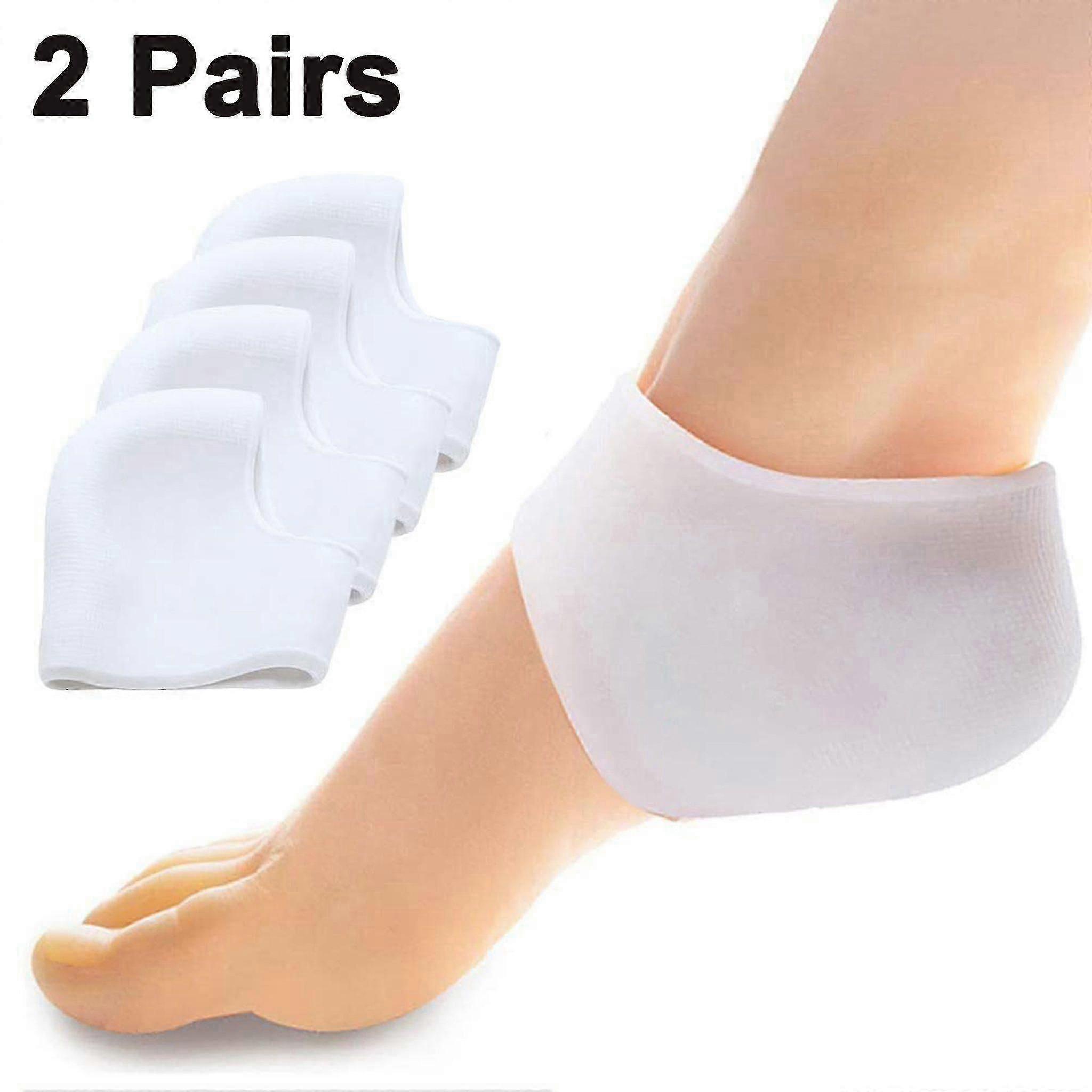 Ps Of Heel Pads, L Heel Silic Pads, Heel Socks, New Material, Heel L For Plantar , Suitable For Heel Pain, Dry Crac