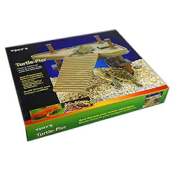 Olive Green Floating Dock for Turtles and Fish Tanks Made of Durable Plastic 22.5 x 18.5 x 15cm