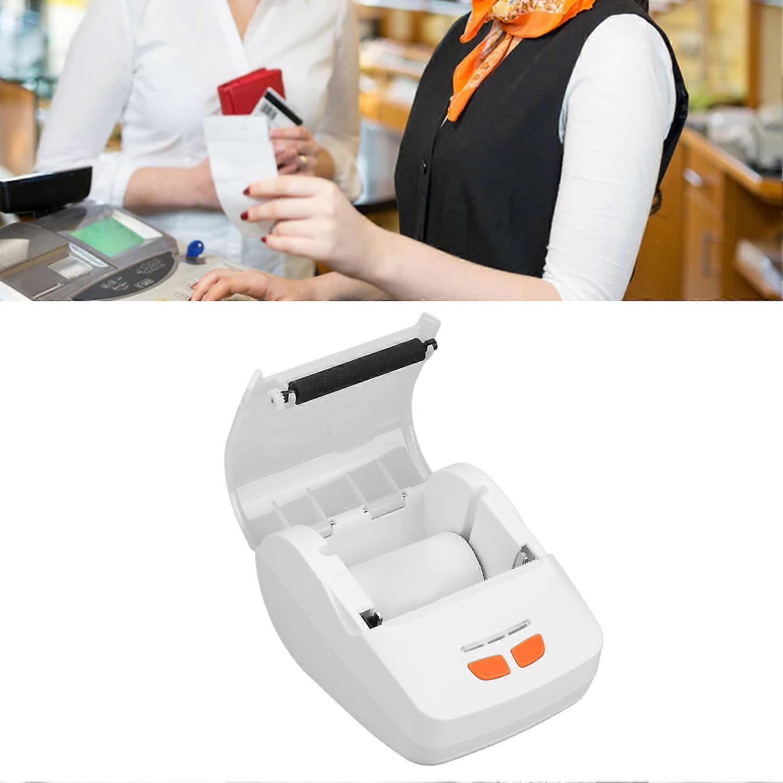 Wireless Thermal Printer Portable 57mm Type C 2000mAh White