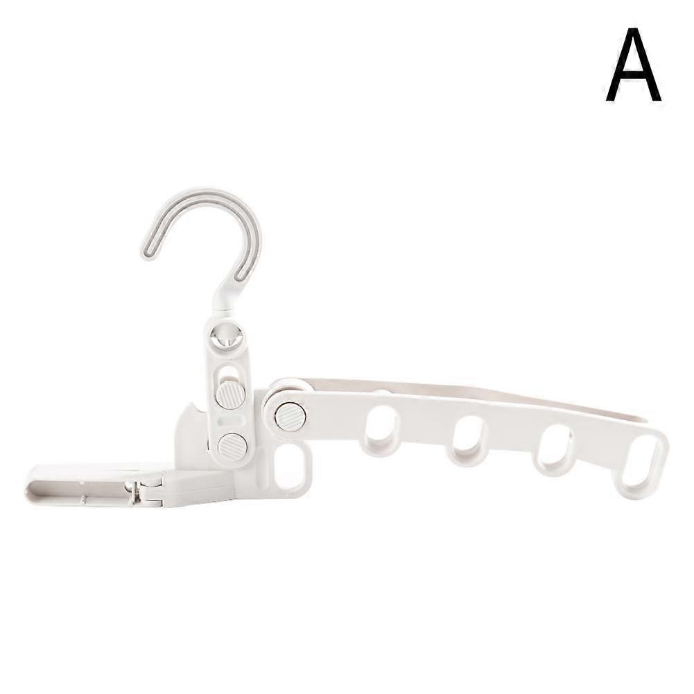 5-Hole Folding Hanger Space Saving Wall Mounted Organizer For Travel And Home