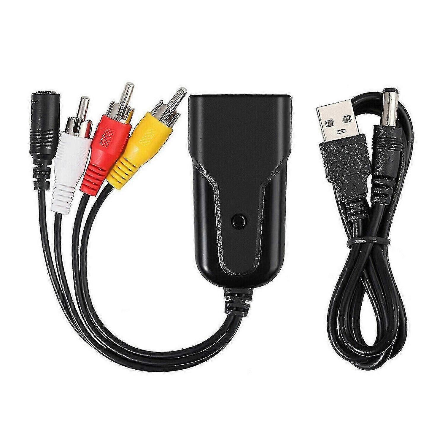 2025 1080P HDMI-compatible to RCA Cable o Video Converter for Fire Stick PS3