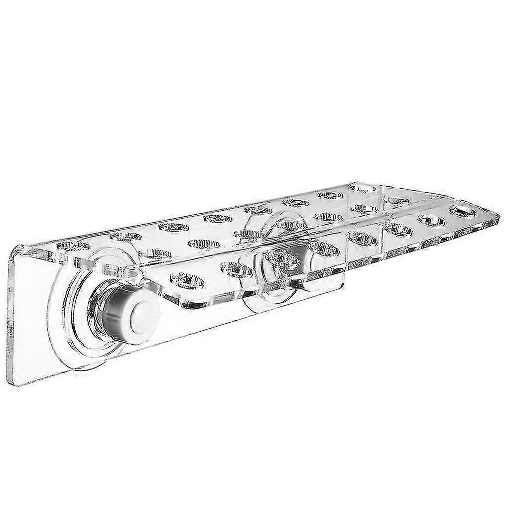 Acrylic Coral Frag Rack for Aquarium Powerful Suction Cup Holds up to 23 Plugs