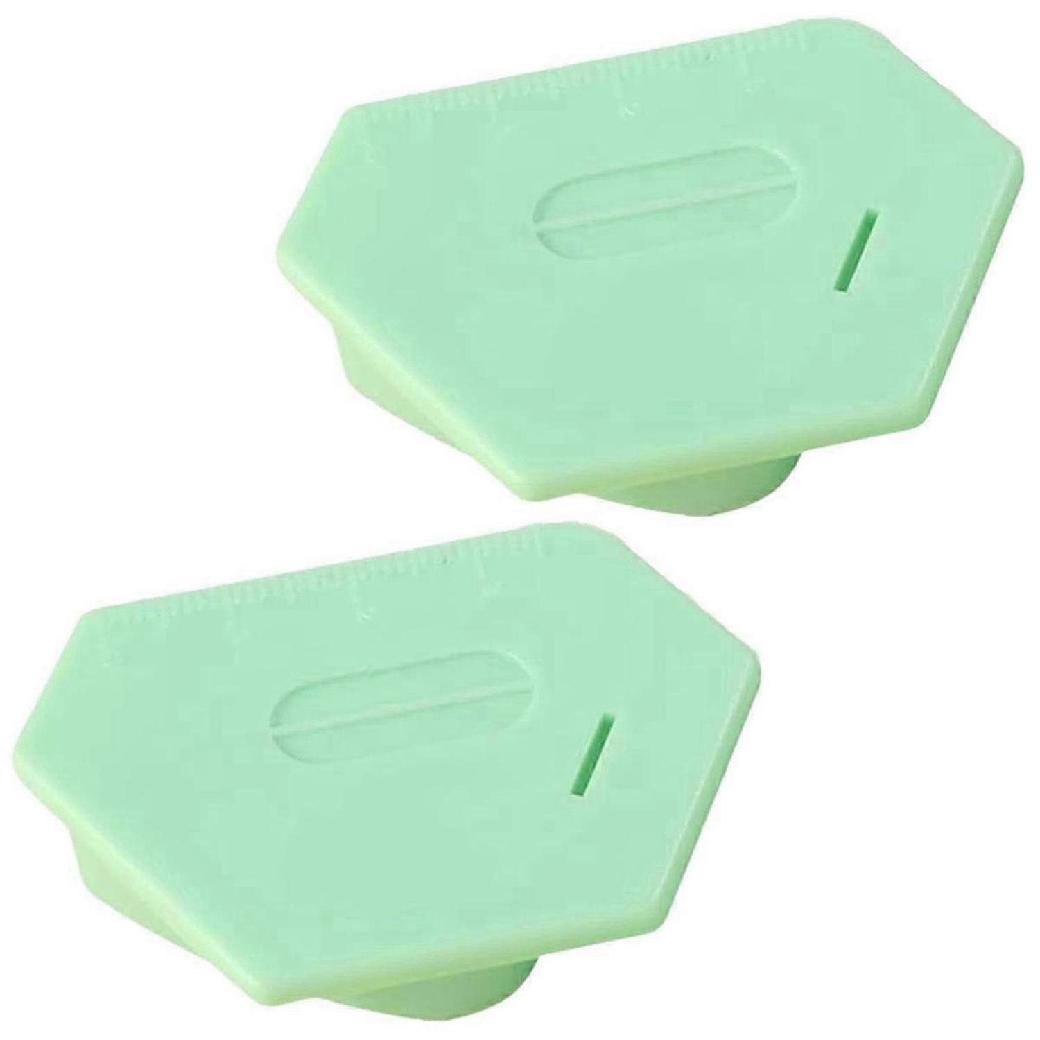 Multifucntional Seam Guide Hemmer Guide with Scale Green 2PCS