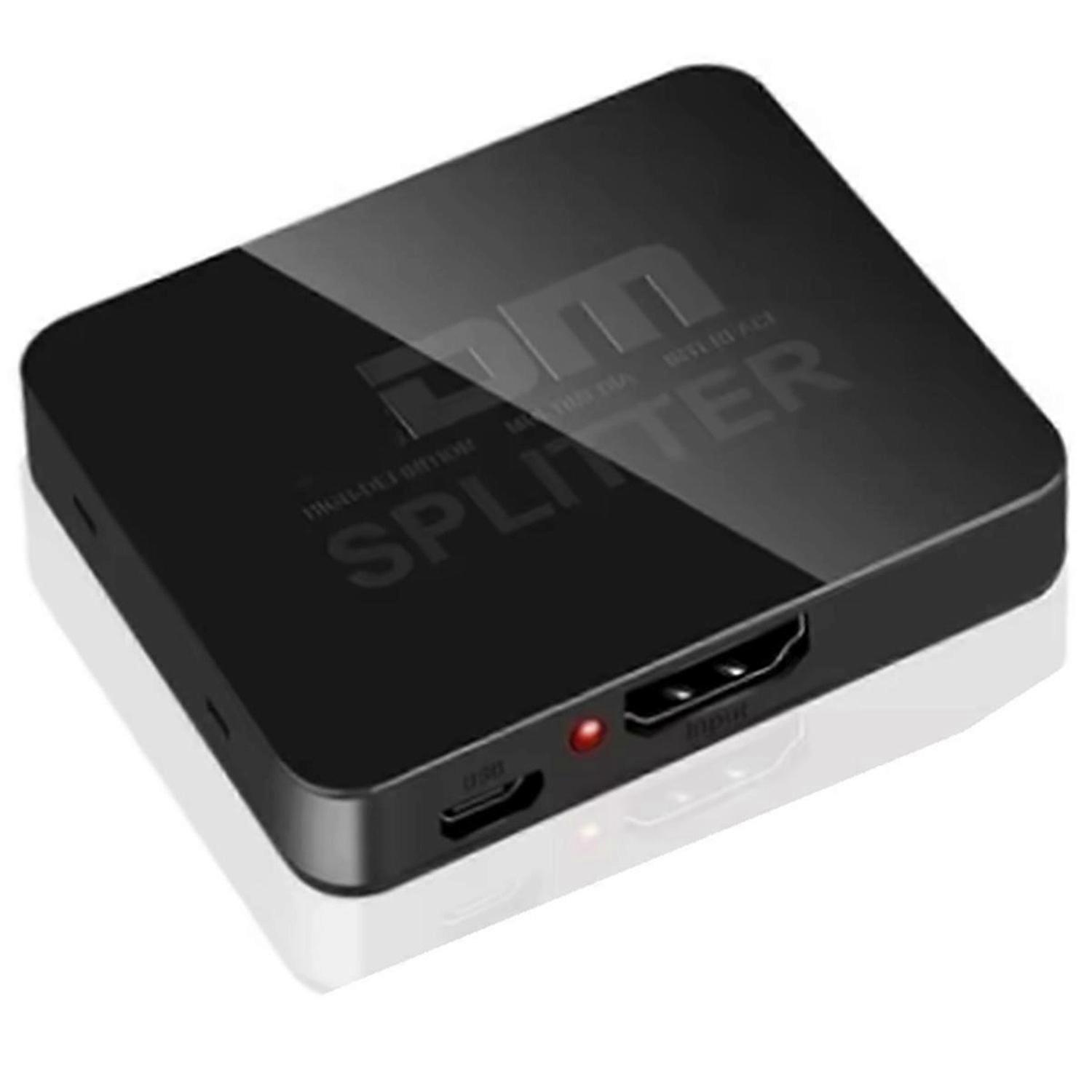 4K HDMI-Compatible 1x2 Splitter Switch 1 in 2 Out Video Distributor Amplifier Dual Display for PC Monitor Projector