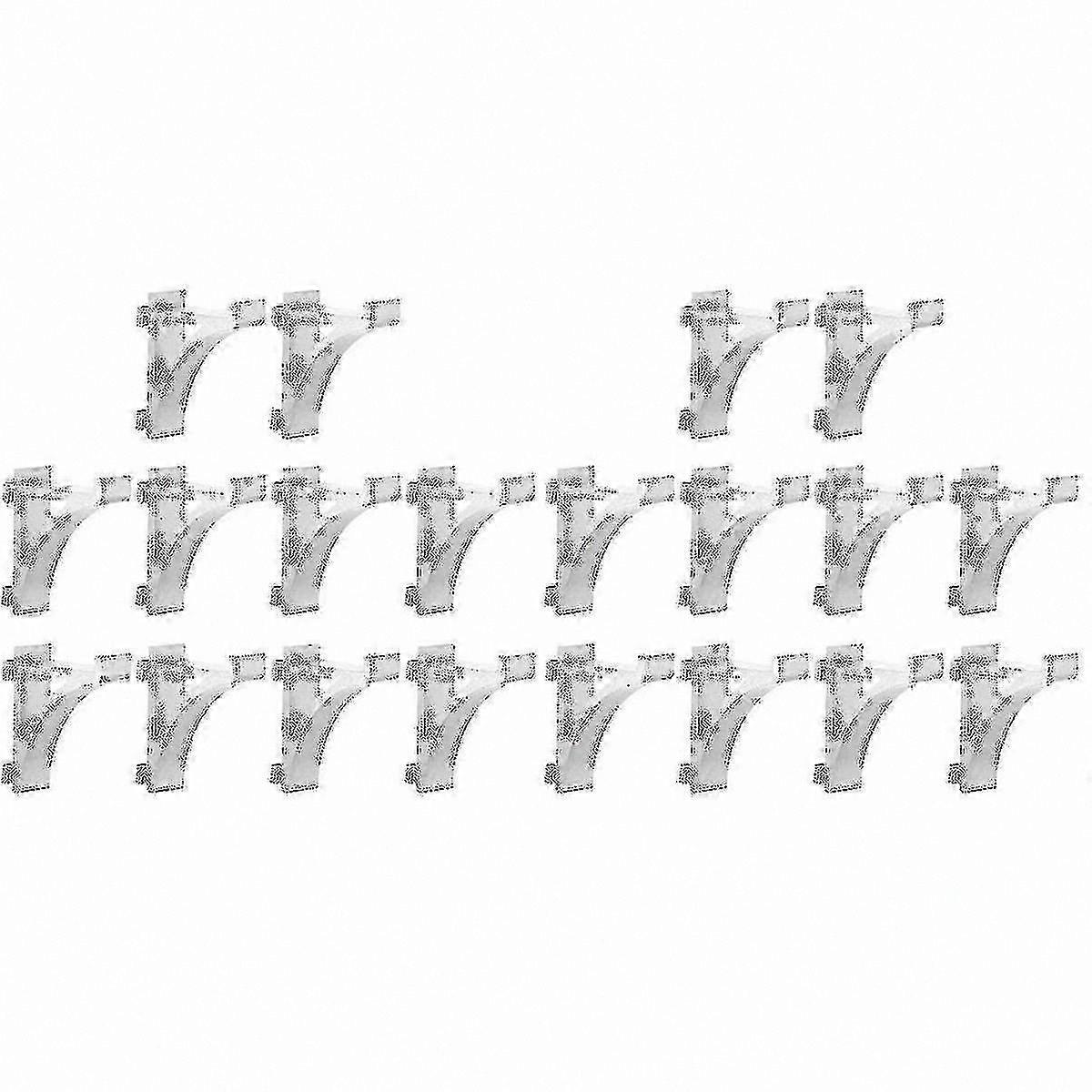 20 Pcs Freezer Shelf Clips, Refrigerator Support Hooks, Cooler Shelf Brace for Storage Organization