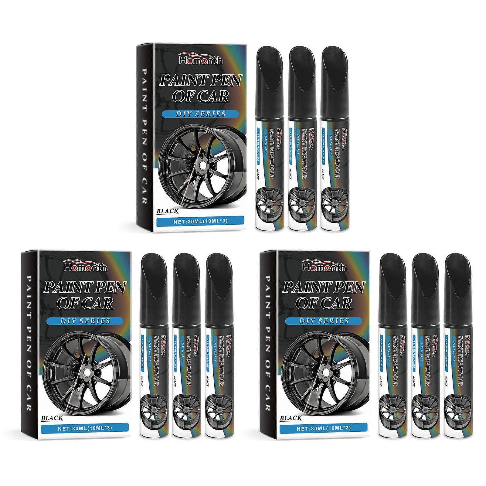 Car Scratch Repair Pen - Anti-Rust, Waterproof Touch-Up for Black Vehicles, Wheels, and Minor Scrapes