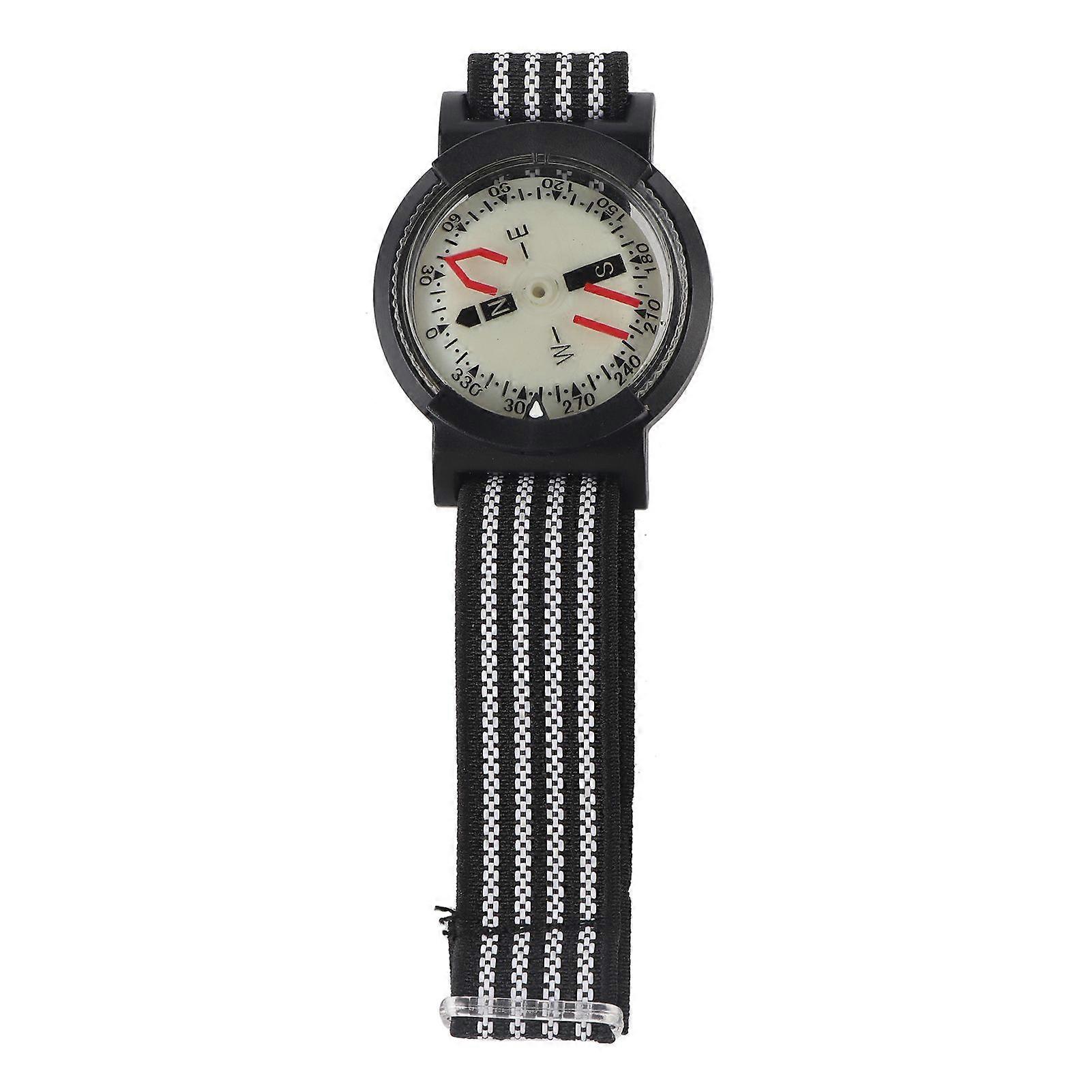 Outdoor Waterproof Compass Luminous Adjustable Dial Watch for Camping Diving Hiking