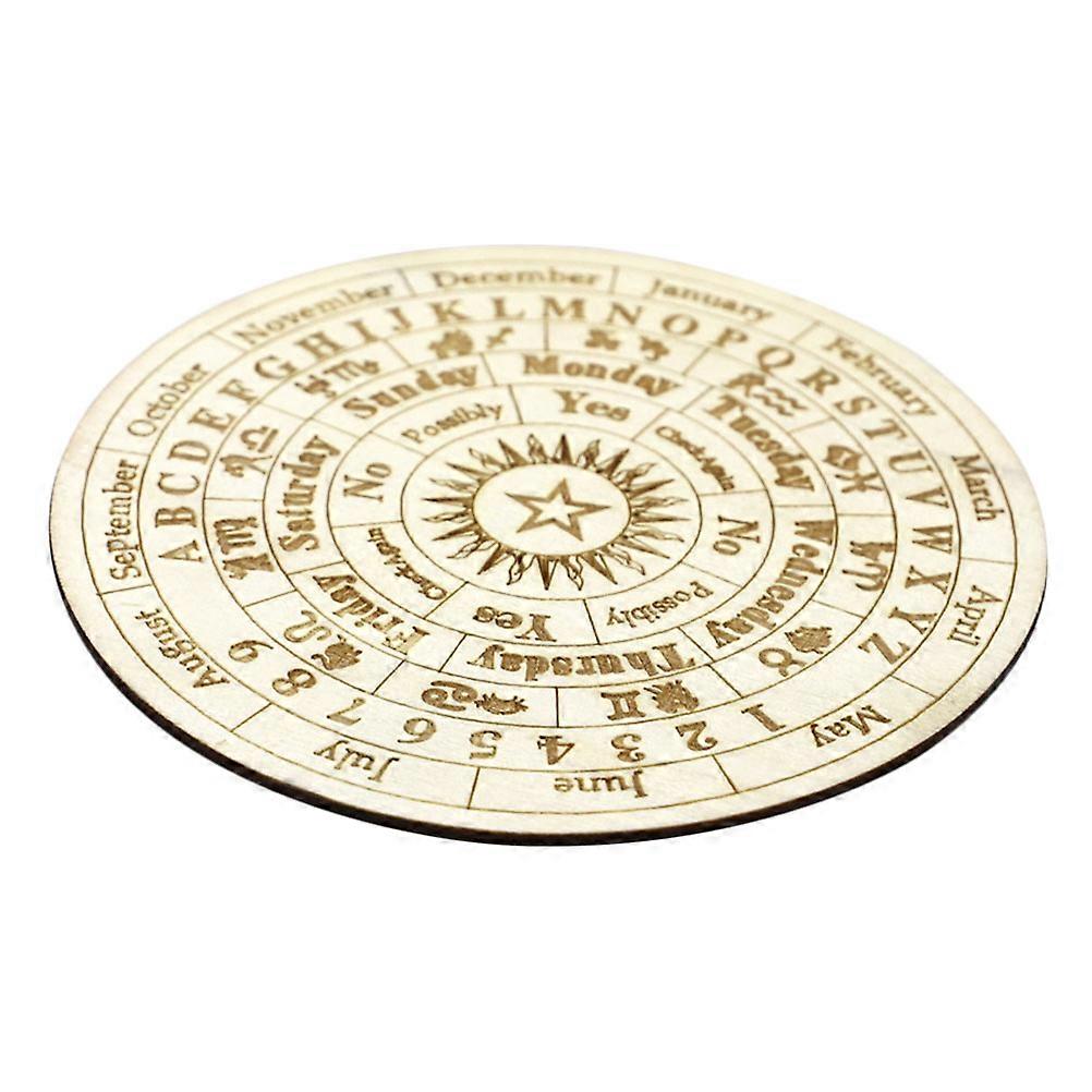 Wooden Divination Board for Metaphysical Use Carving Divination Plate
