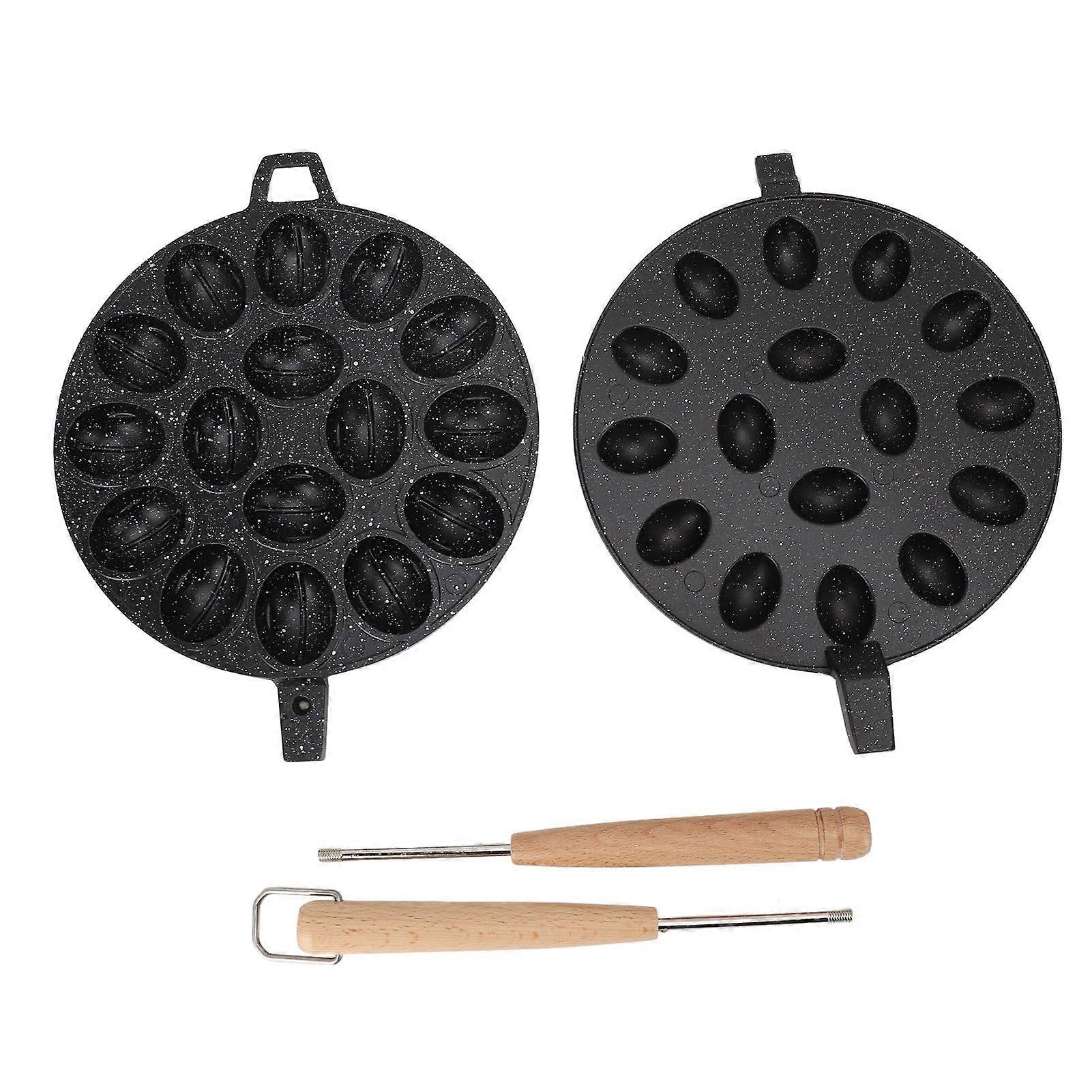 Cookie Moulding 16 Hole Non Stick Oval Shaped Cookie Moulding Maker for Home Bakery Style 1