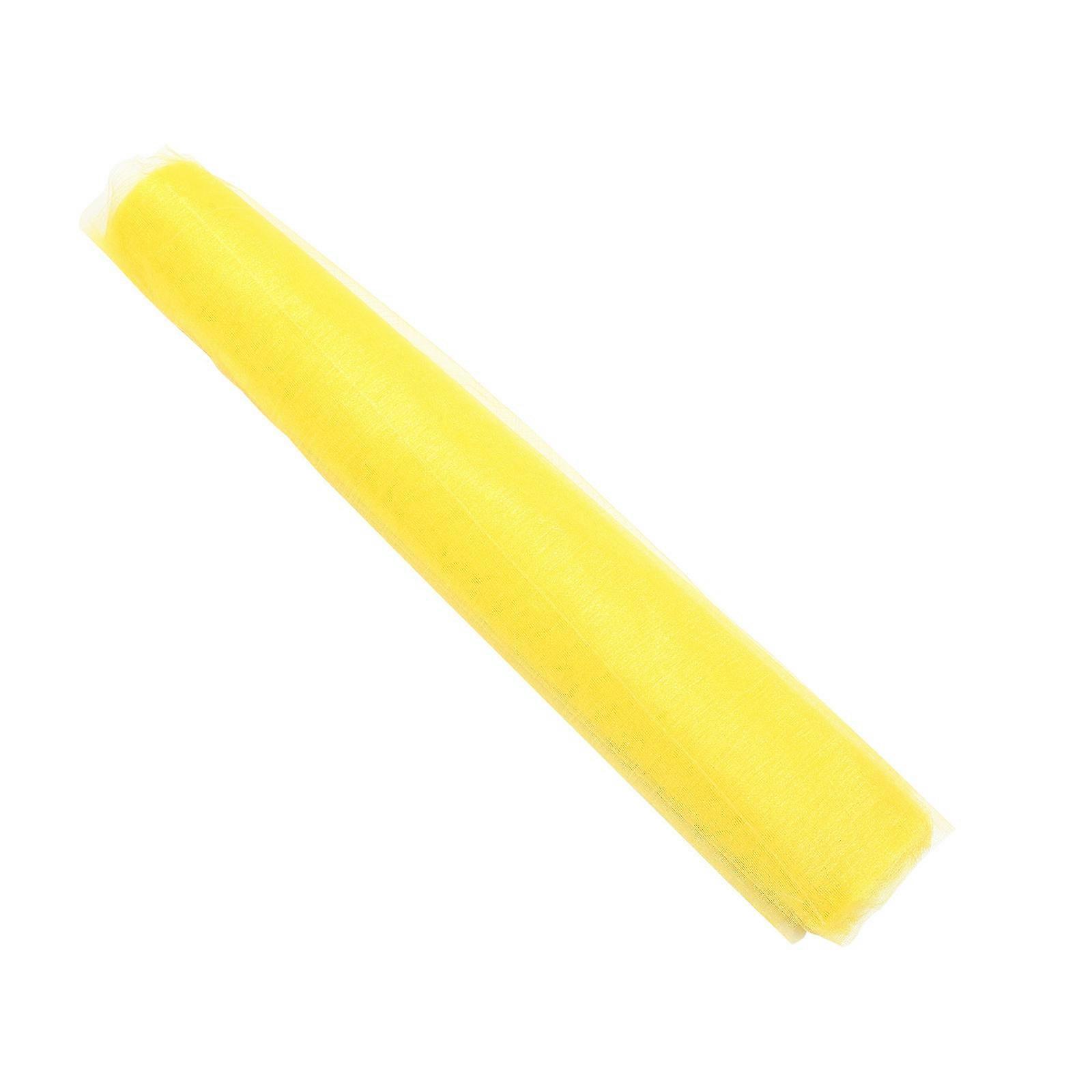 Mesh Ribbon Wedding Party Gauze Ribbon for DIY 1 Roll Decor in Yellow