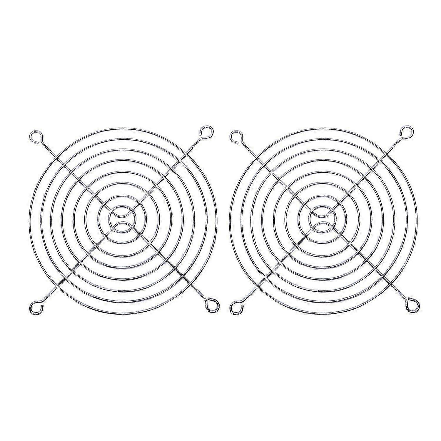 2 x Metal Wire Finger Guard Grill for 120 x 120mm Computer Case Fan