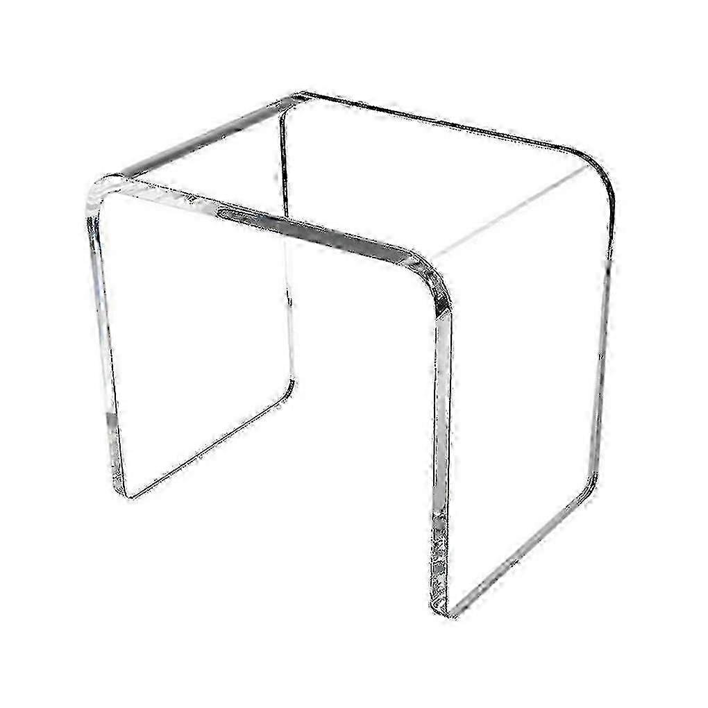 2025 Modern Transparent Acrylic Stool Durable And Stable Shoe Changing