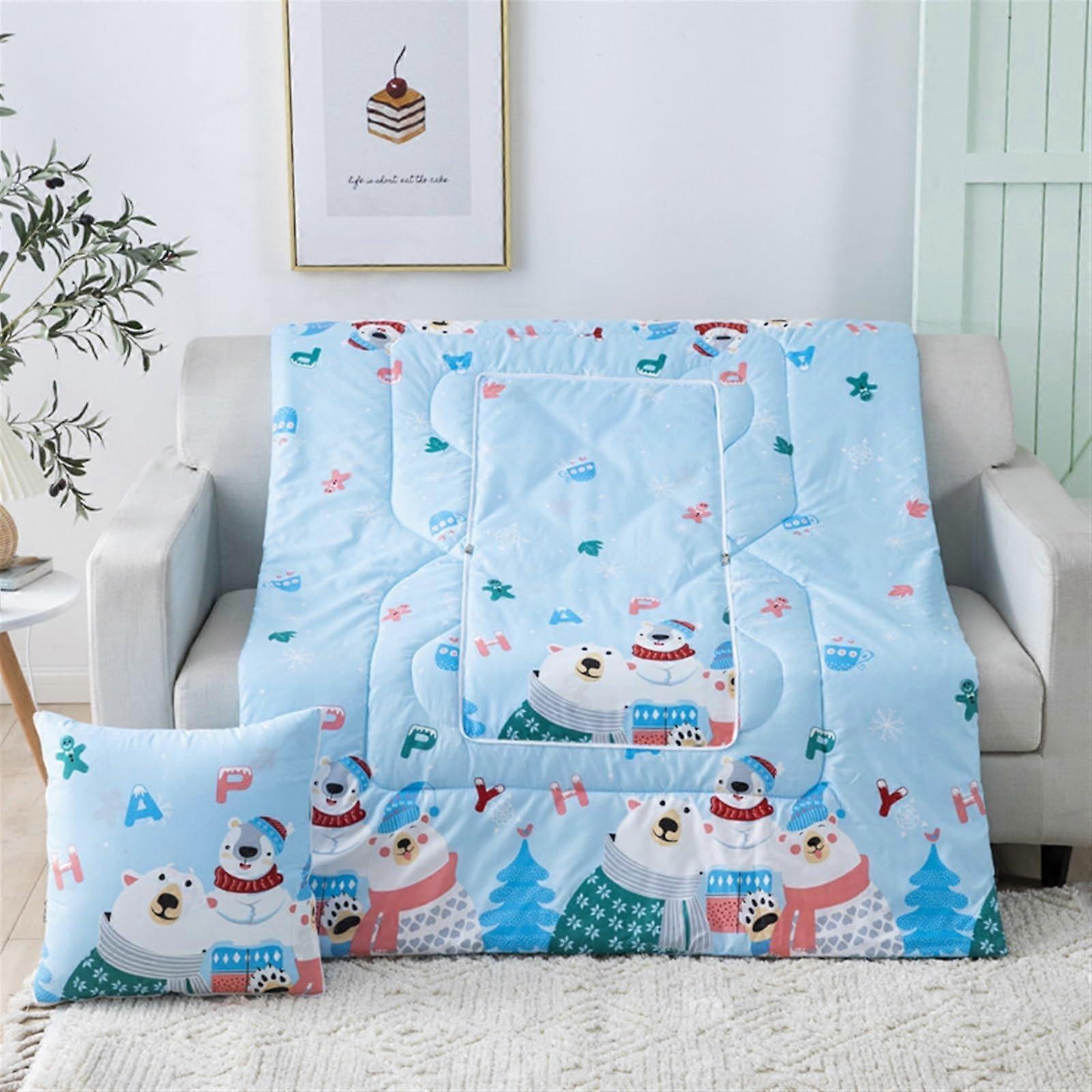 Pillow Blanket 2 In 1 Travel Blanket And Pillow Blanket For Adults And Children Soft And Warm Sleeping Blanket Suit 12