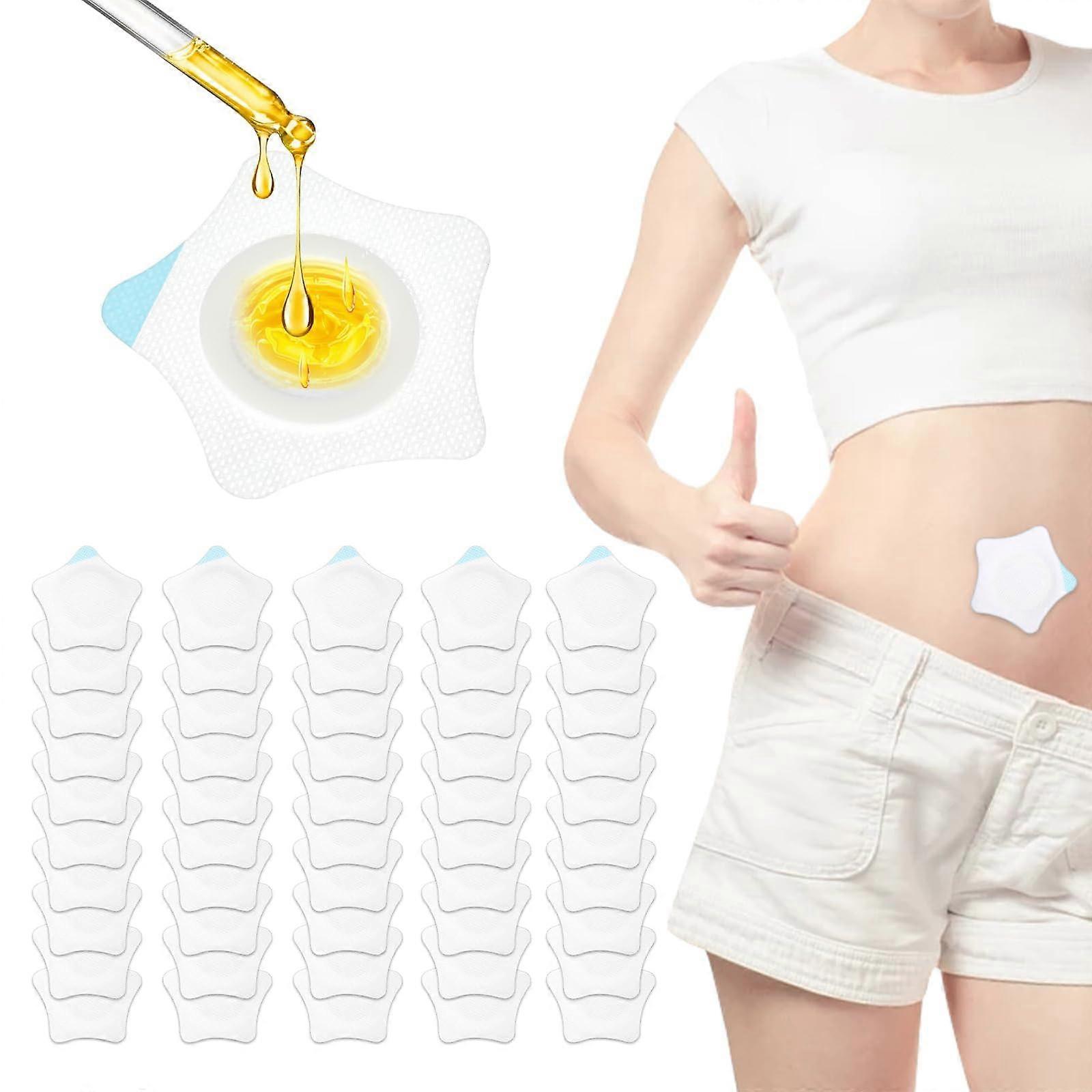 Castor Oil Belly Button Patch, 60Count, 7x7cm, Disposable SelfAdhesive Patches, Absorbent And LeakProof