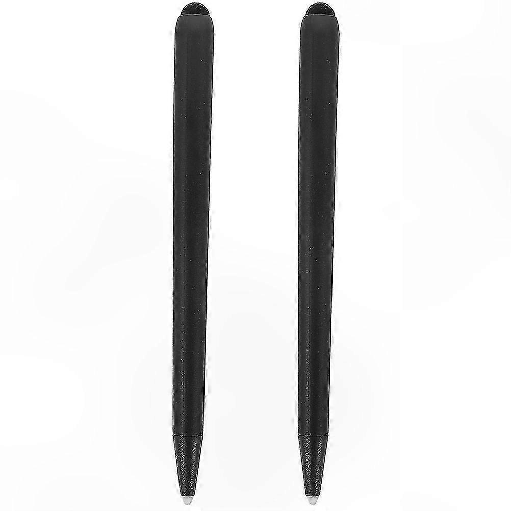 Dual-Tip Stylus for Touch Screens and Whiteboards, Compatible with Remote Presentations, 2-Pack Black