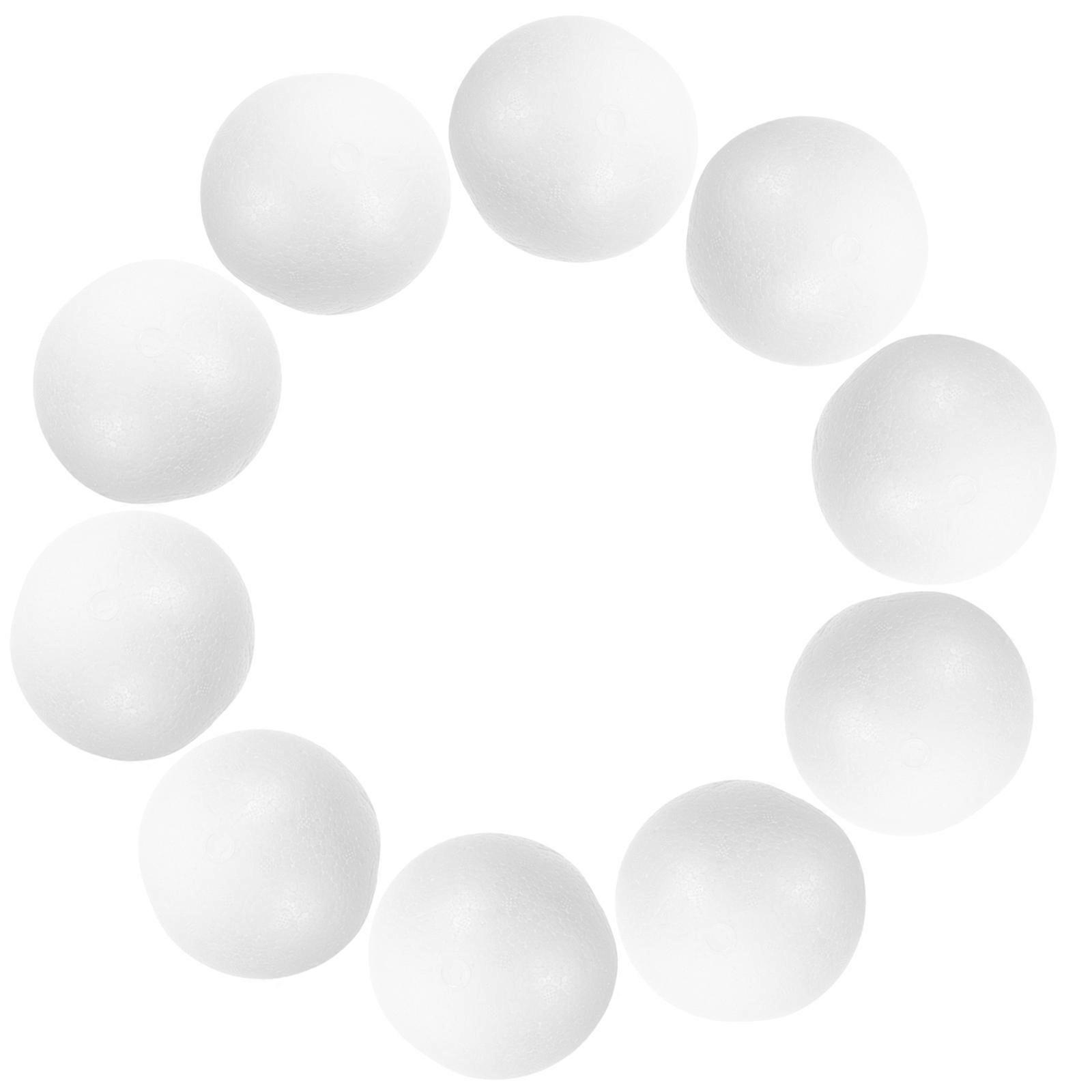 Unpainted Foams for DIY 50Pcs Foam Hemisphere White Craft Model