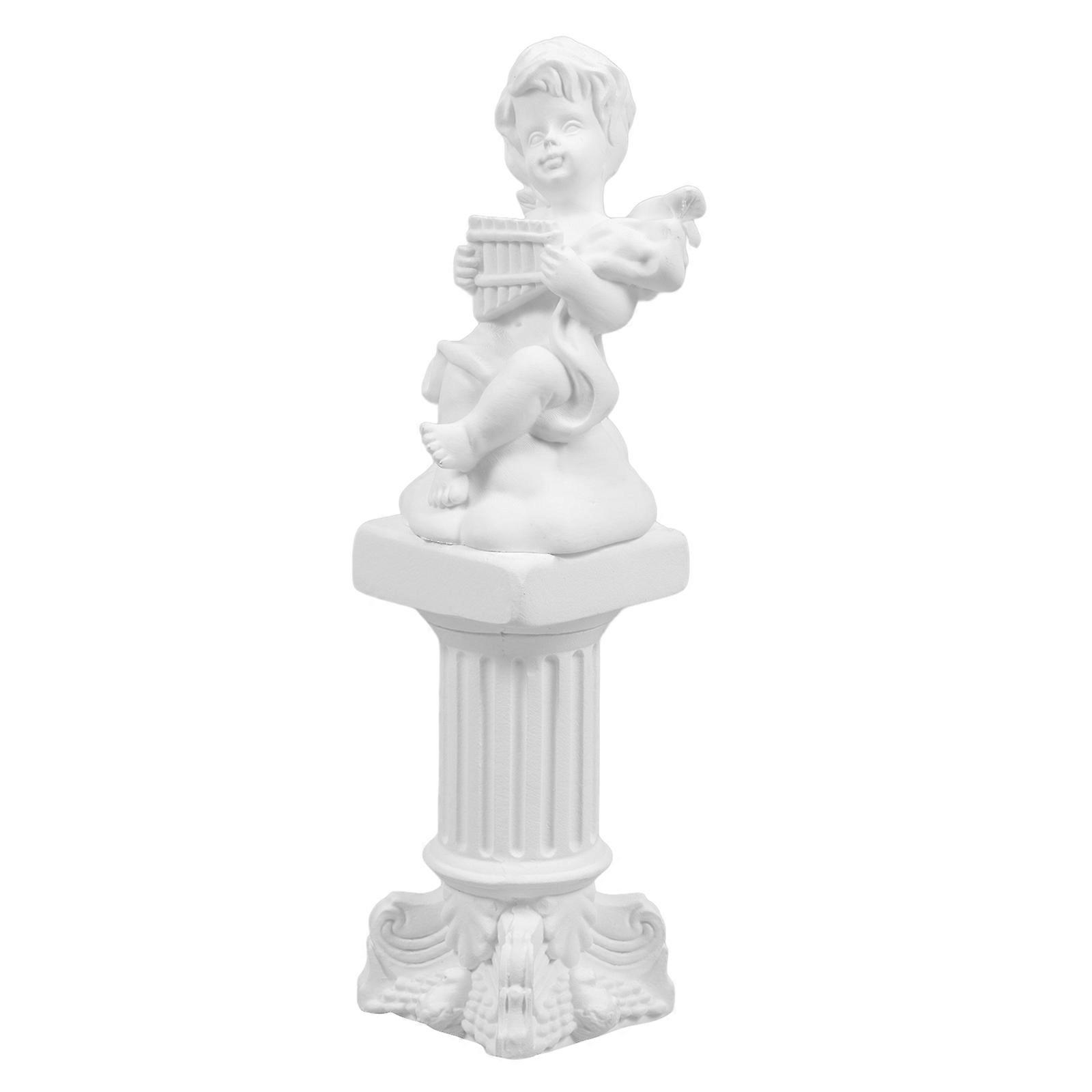 Home Angel Statue Resin Roman Column Decoration for Tabletop 2Sets